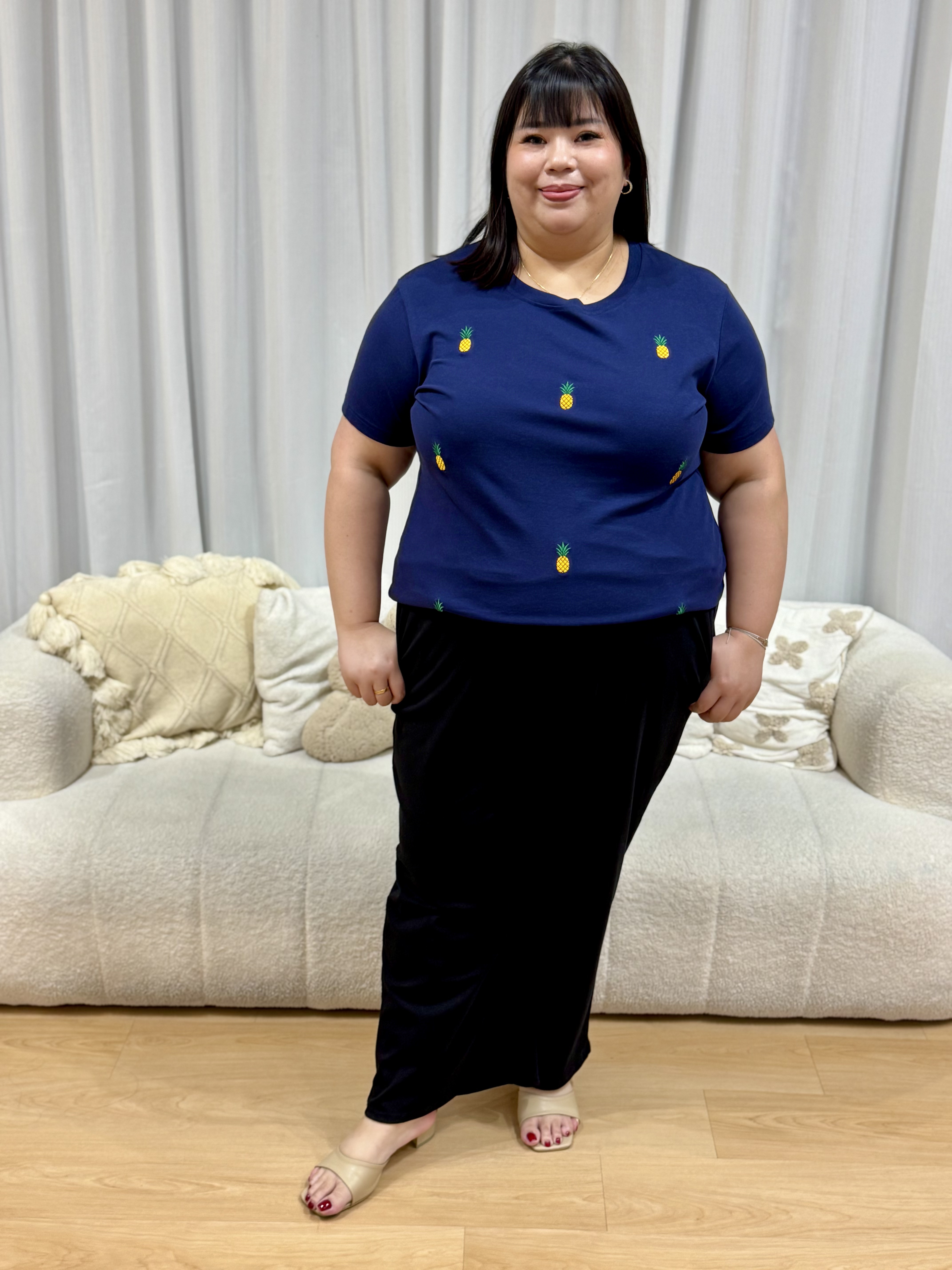 HUAT KA LIAO Pineapple Top | Plus Size Top