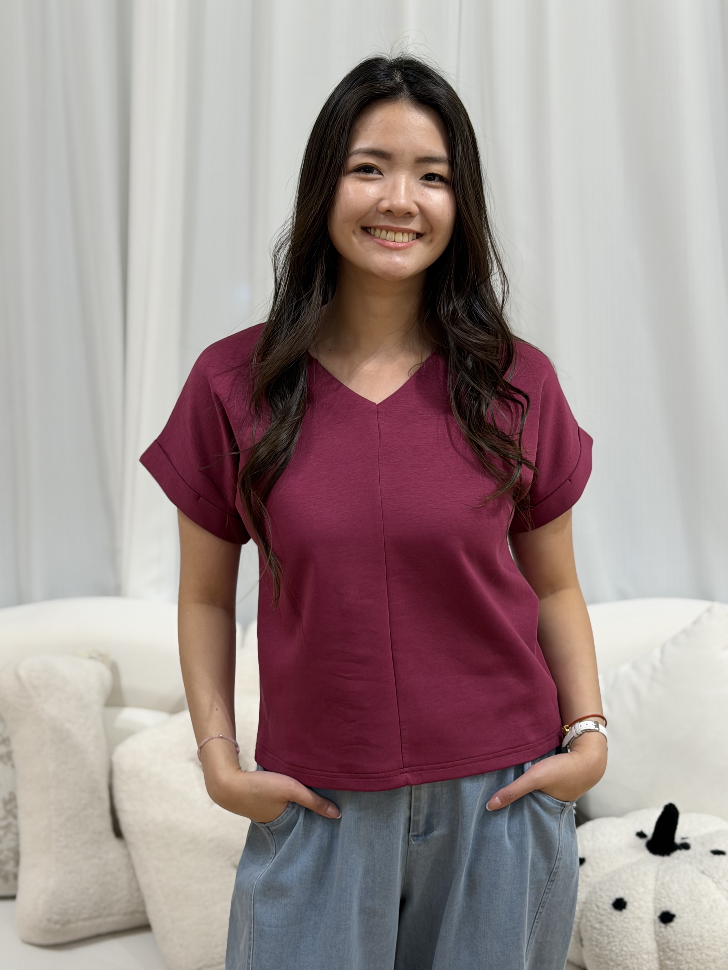 Mini Spandex V Neck Top | Plus Size Top