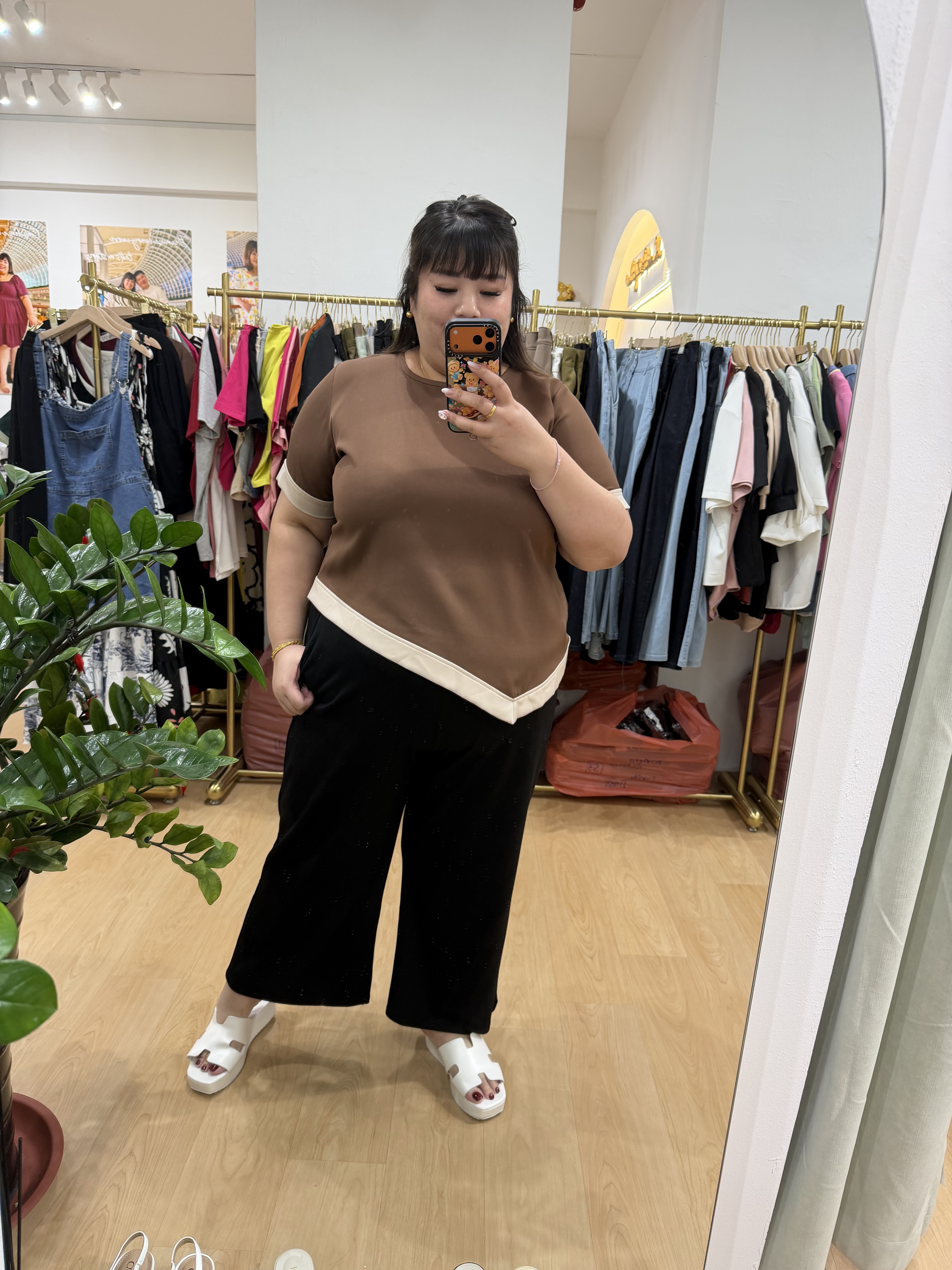 Outline Asymmetrical Top | Plus Size Top