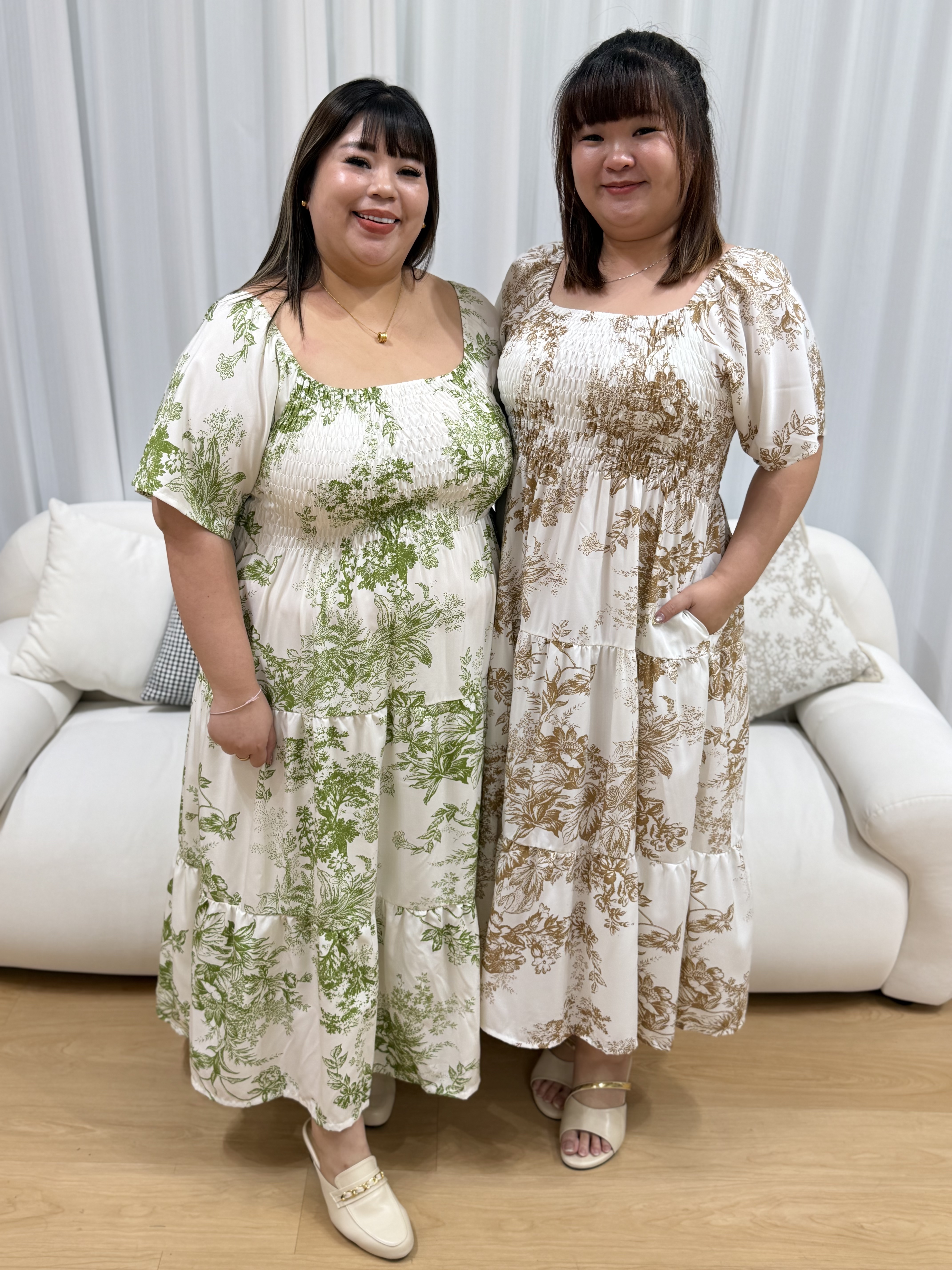 Love+ Doveria Smock Maxi Dress | Plus Size Maxi Dress