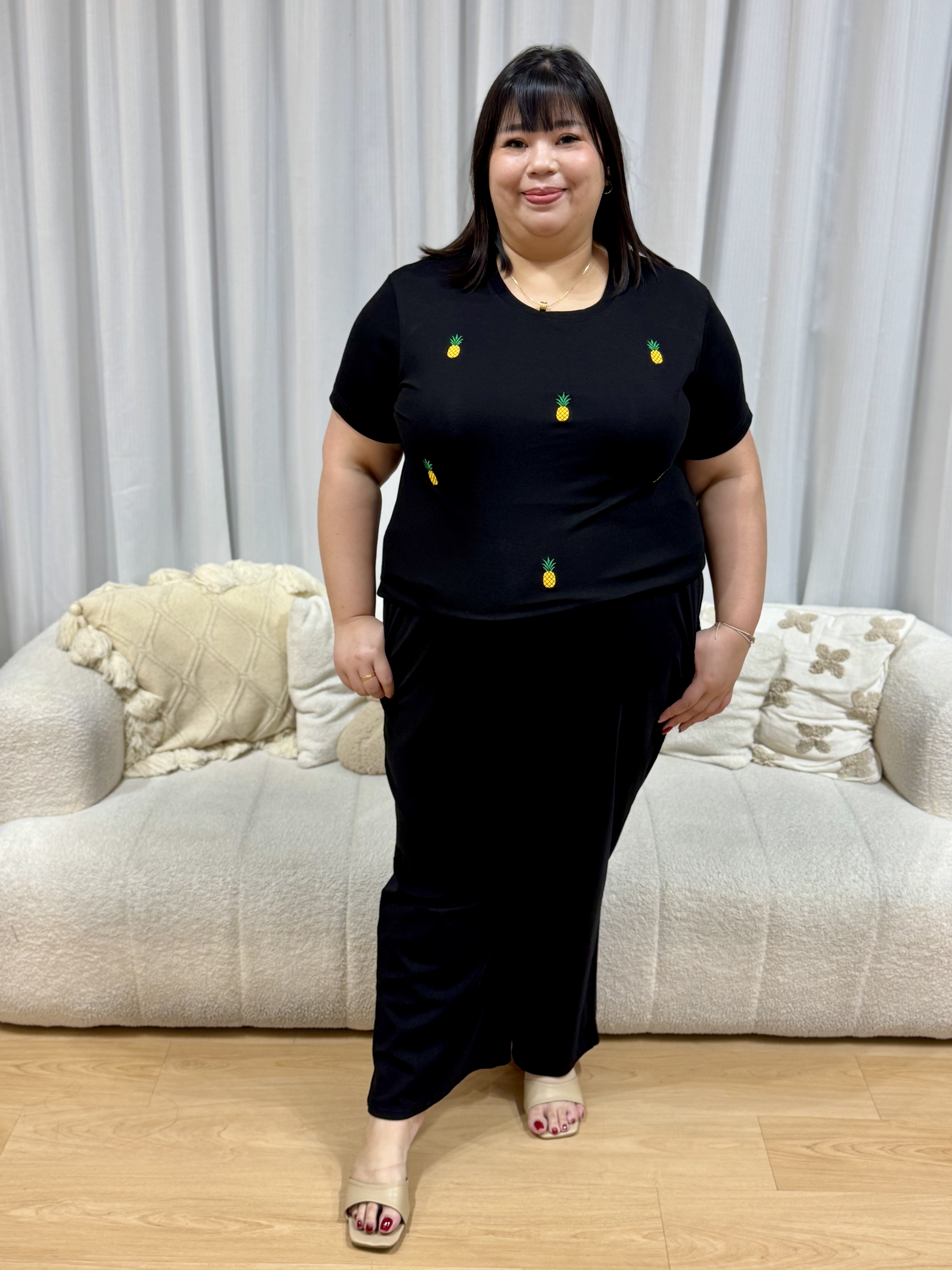 HUAT KA LIAO Pineapple Top | Plus Size Top
