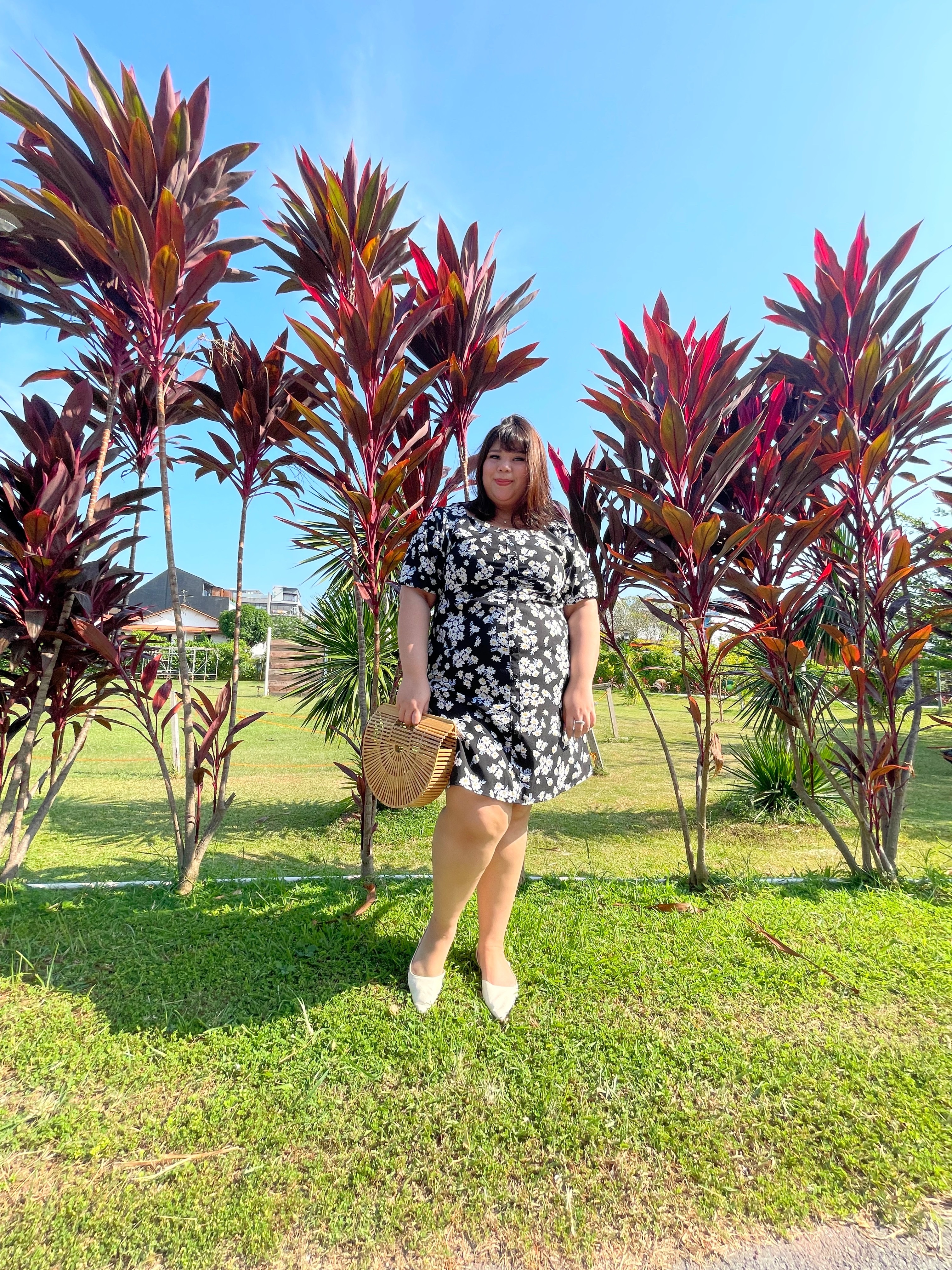 Love+ Ayla Black Floral Dress | Plus Size Dress Singapore