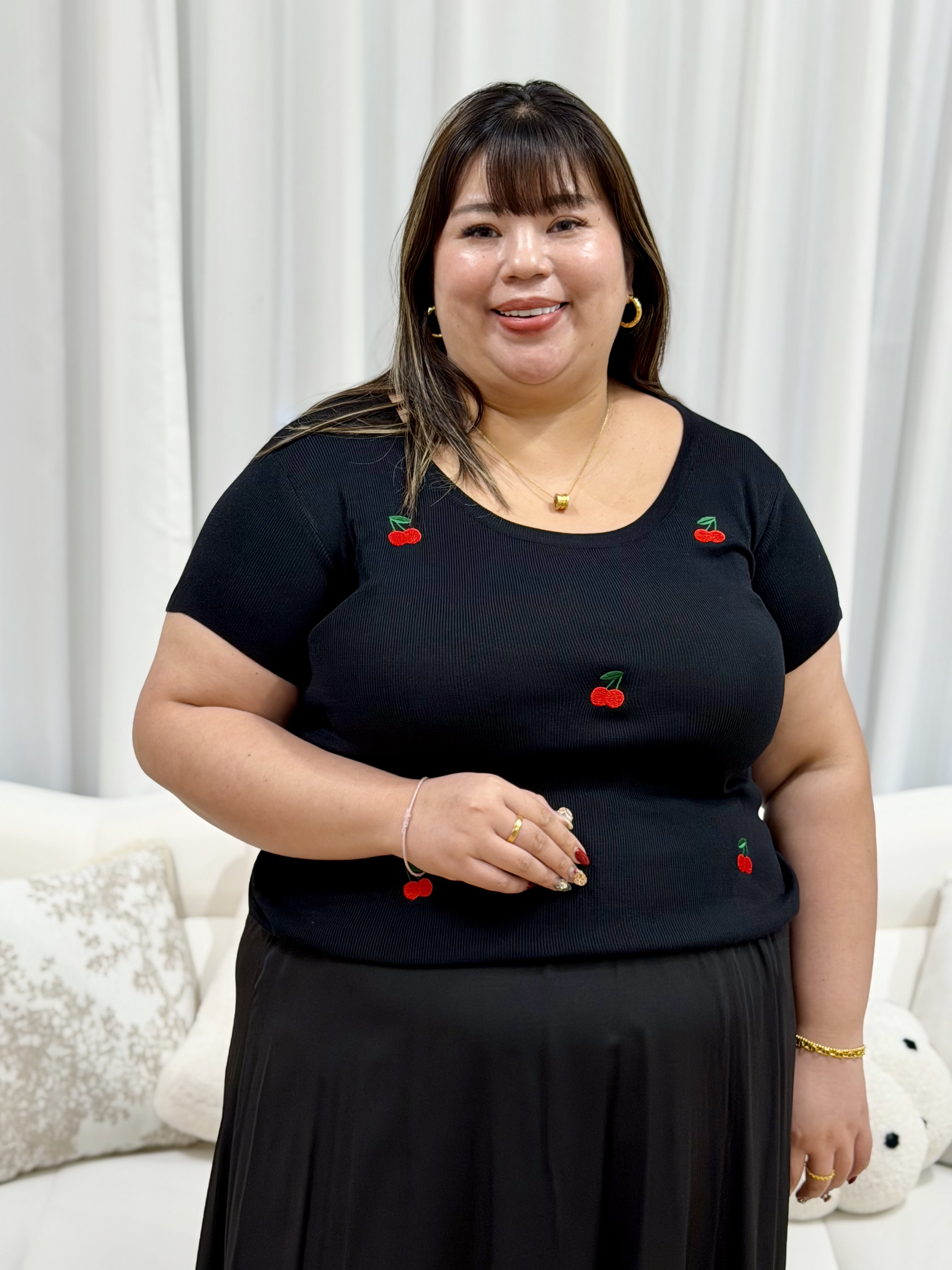 Coco Cherry Pop Top | Plus Size Top