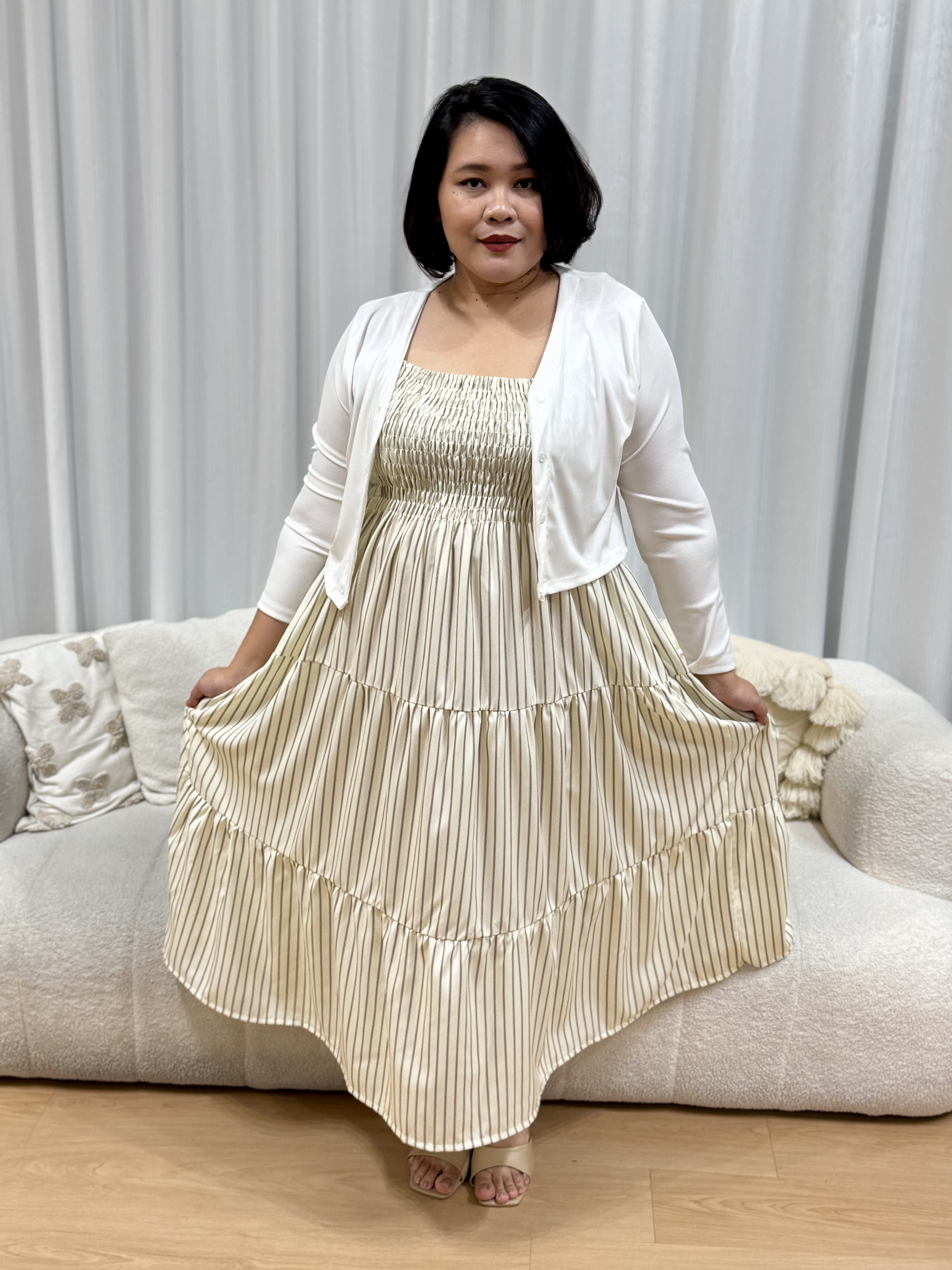 Chloe Strippy Maxi Dress | Plus Size Dress