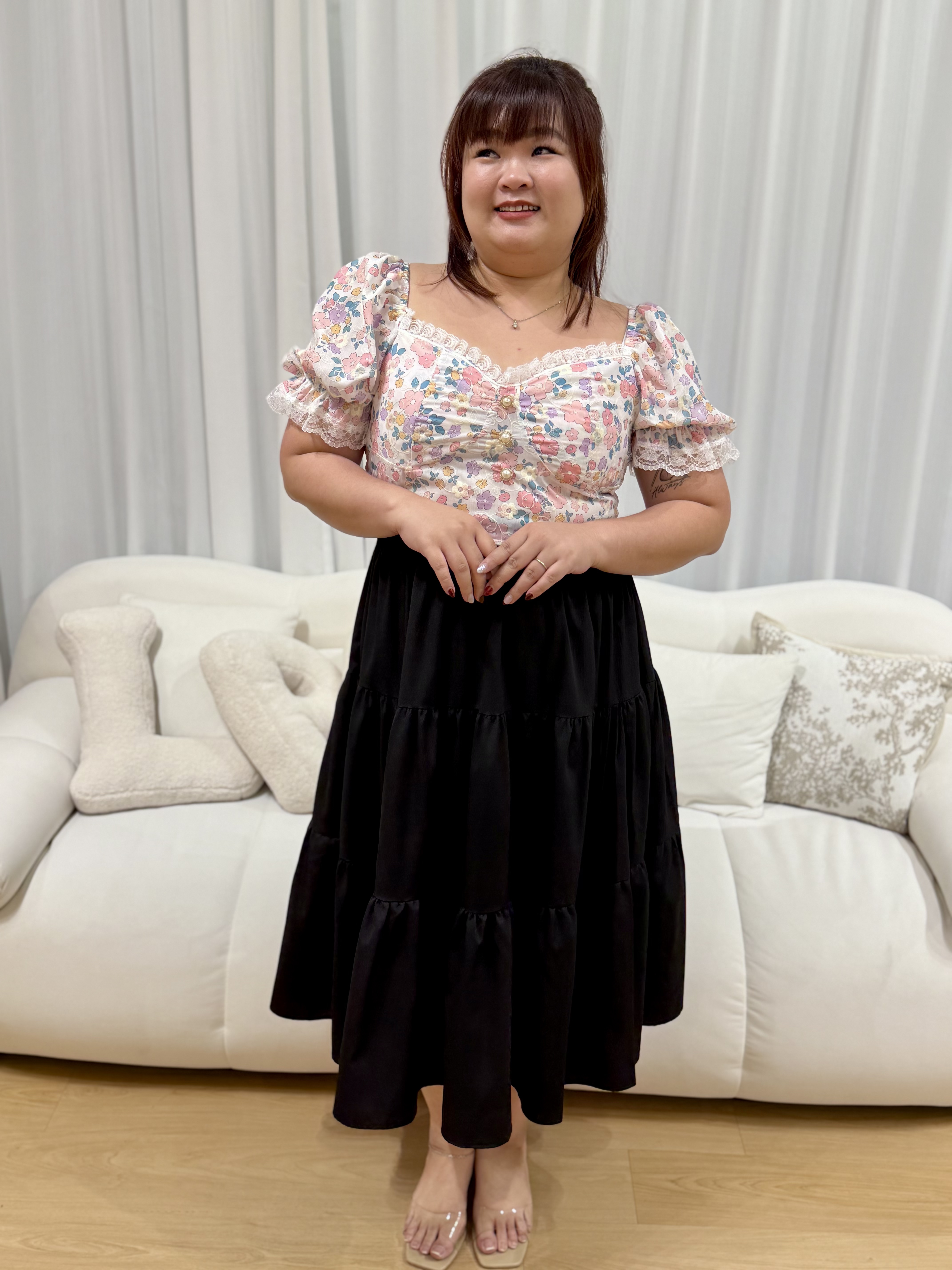 Mery Marci Crop Embroi Top | Plus Size Top