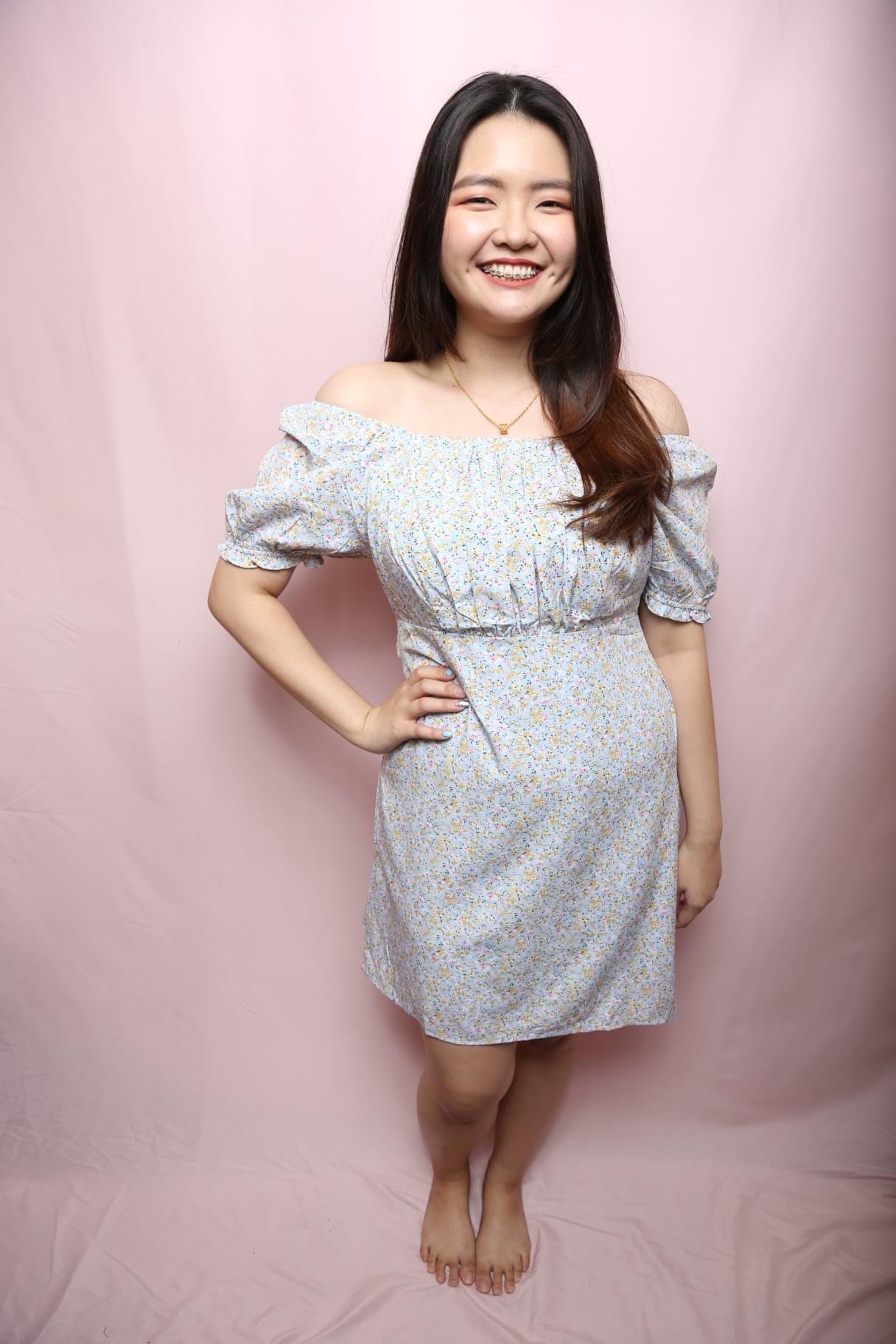 Love+ Kylie Blue Smock Dress | Plus Size Dress Singapore