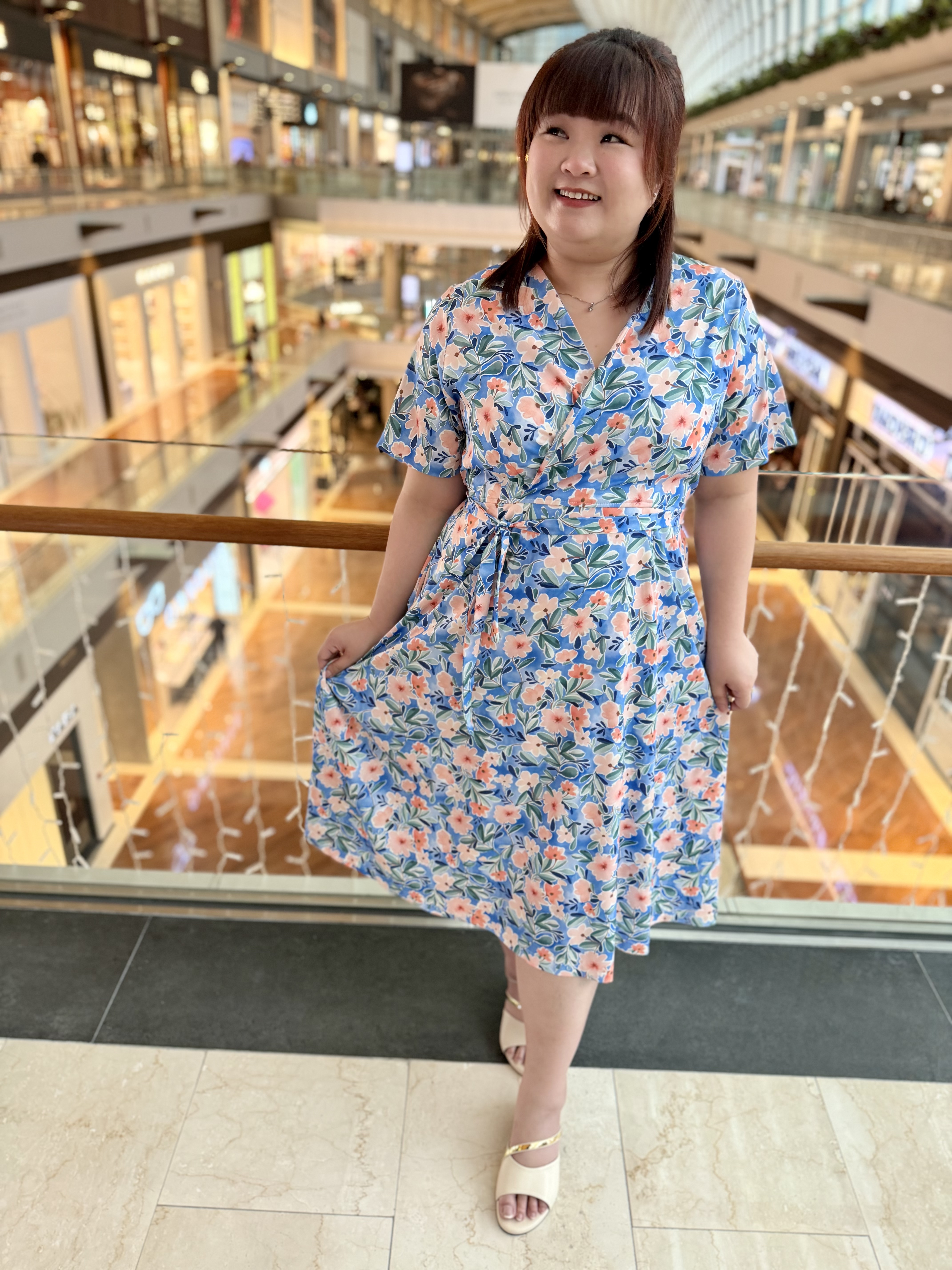 Love+ Ophelia Blue Blossom Maxi Kimono Dress | Plus Size Dress