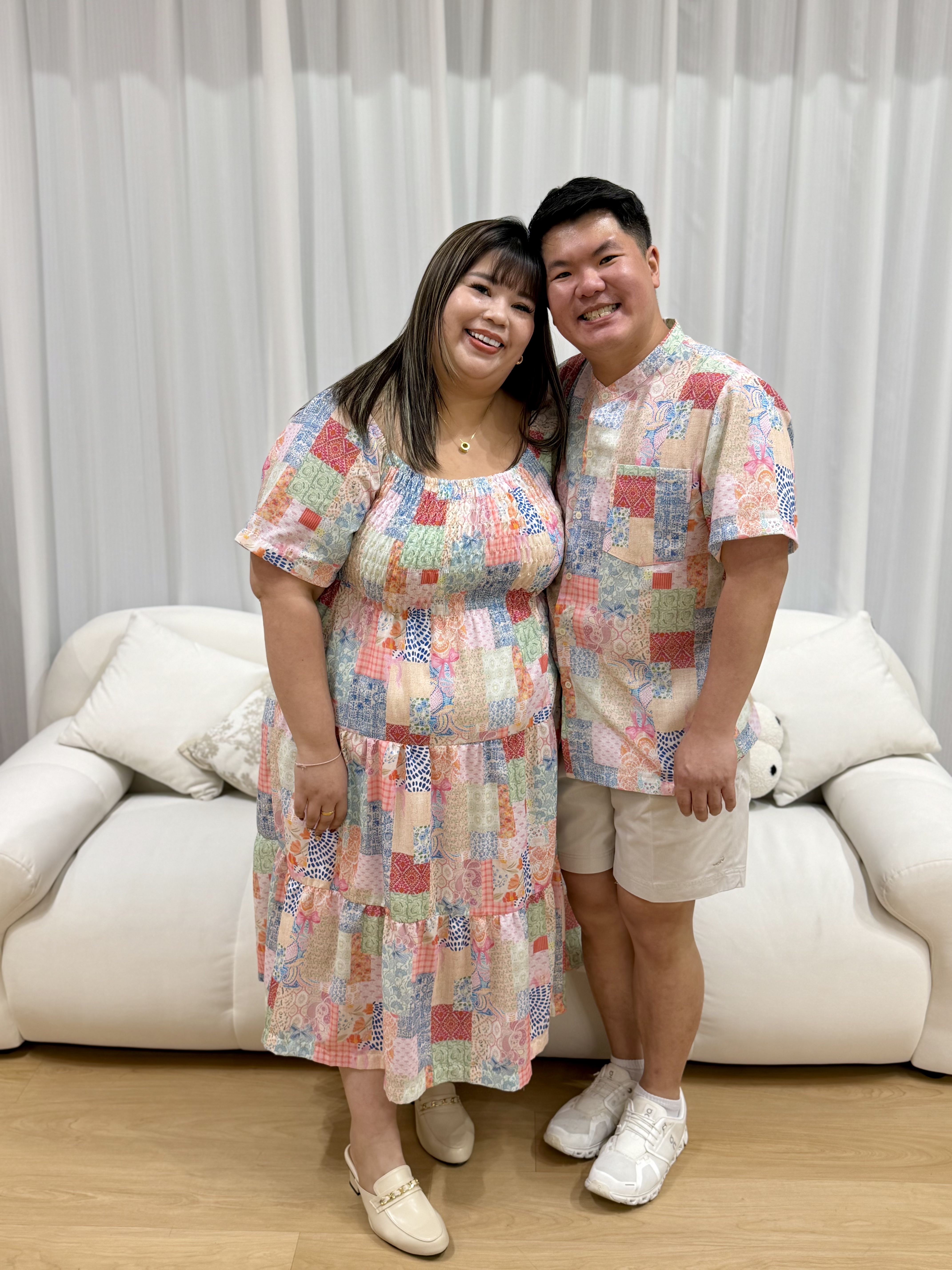 Love+ Ladies Colette Familie Patch Tiles Midi Dress | Plus Size Dress