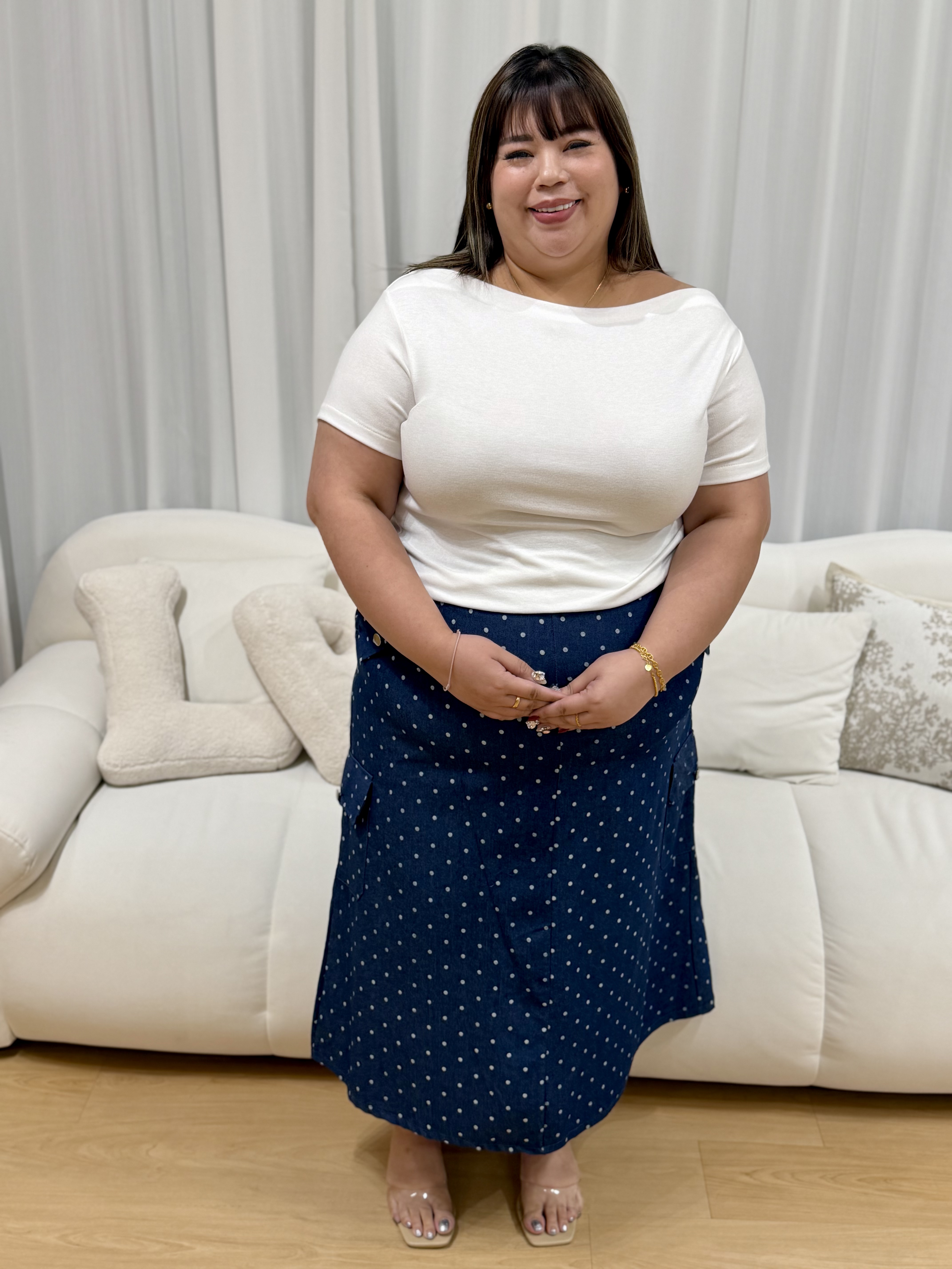 Emma PolkaDoty Skirt | Plus Size Skirt