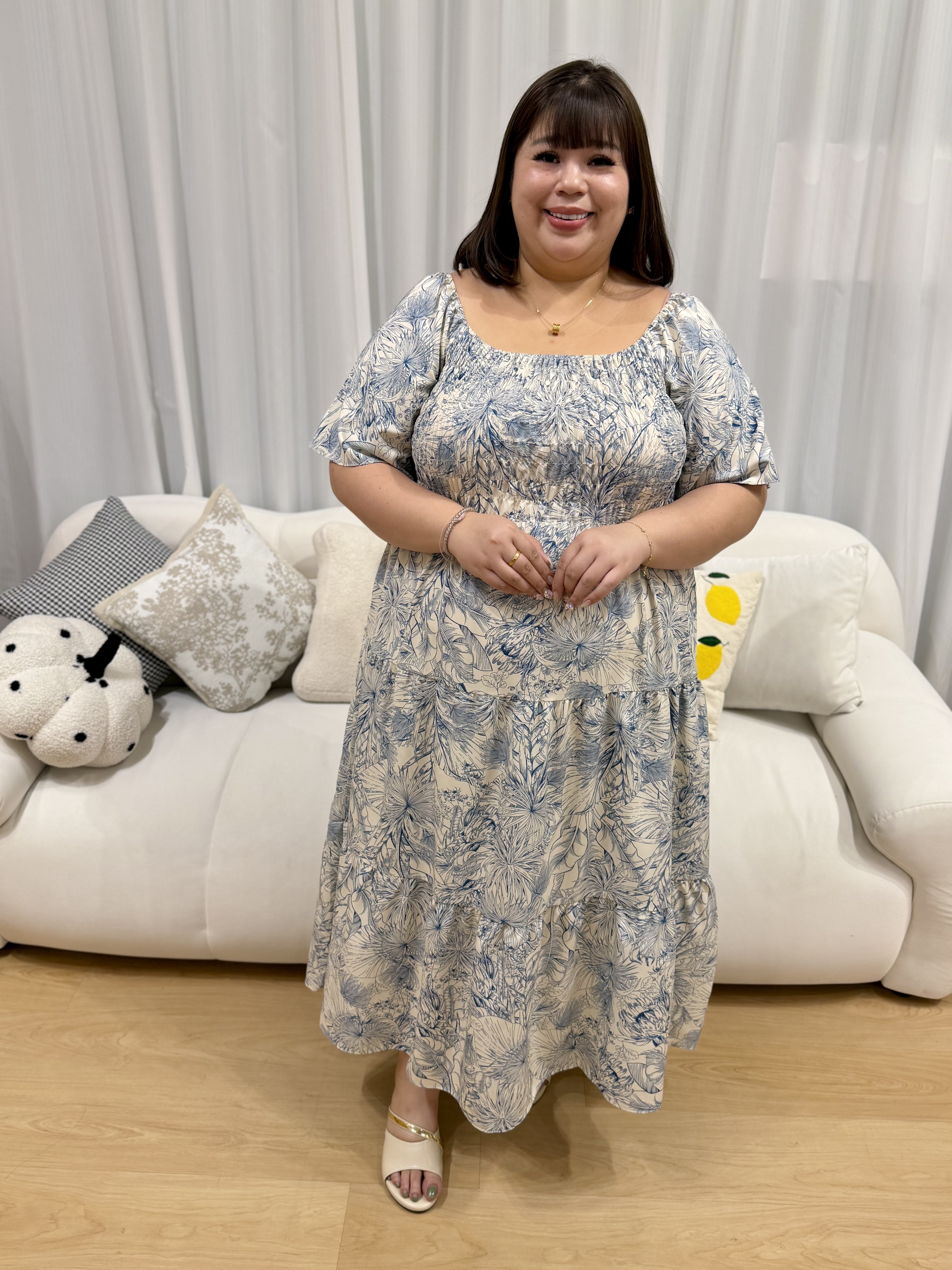 Love+ Hommé Smock Maxi Dress | Plus Size Dress