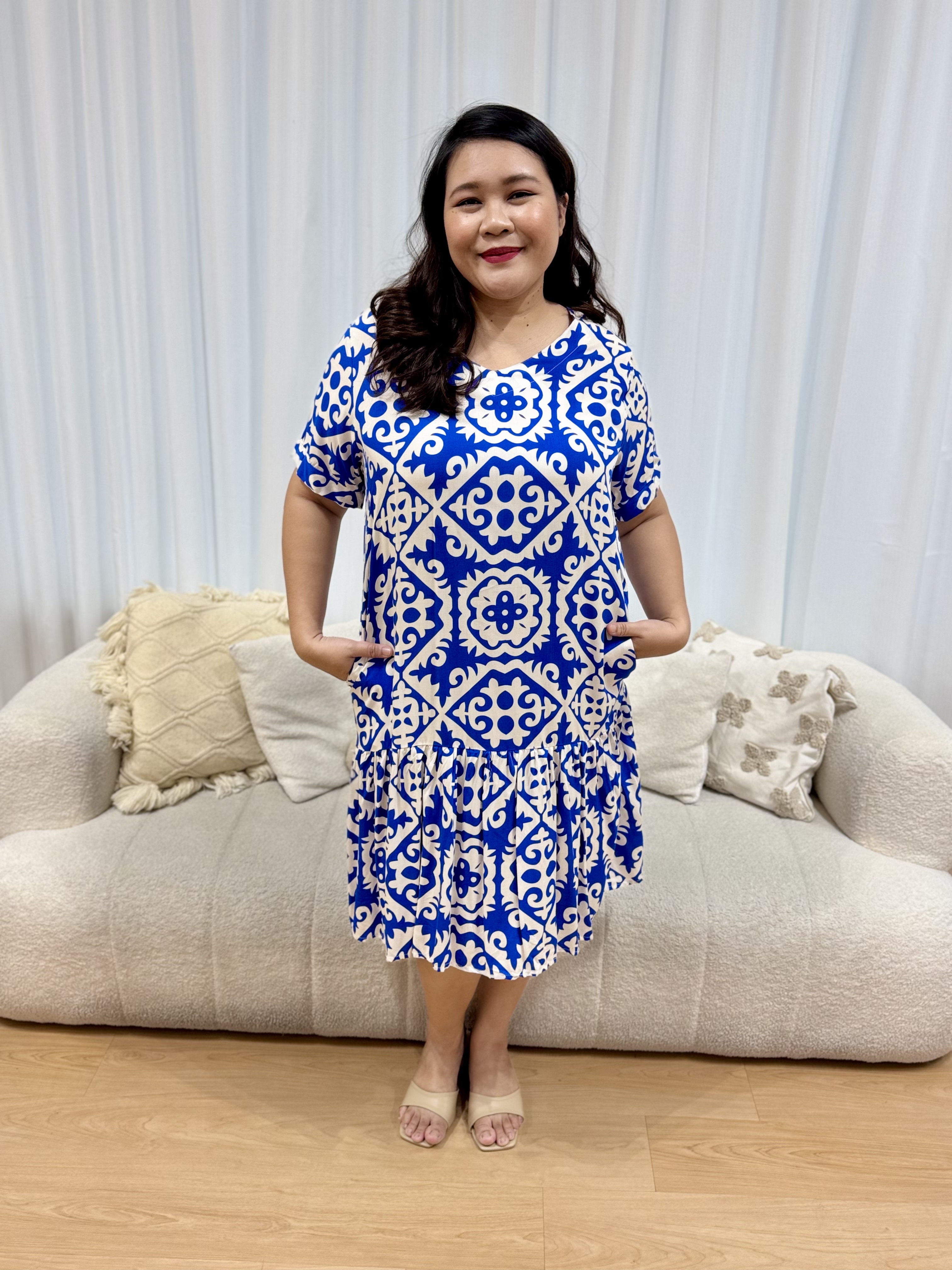 Miami Round Abstract Dress | Plus Size Dress