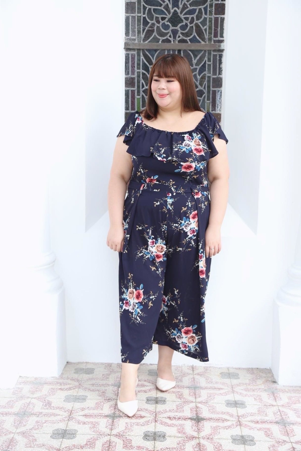 Love+ Michiyo Ruffle Jumpsui |Plus Size Jumpsuit