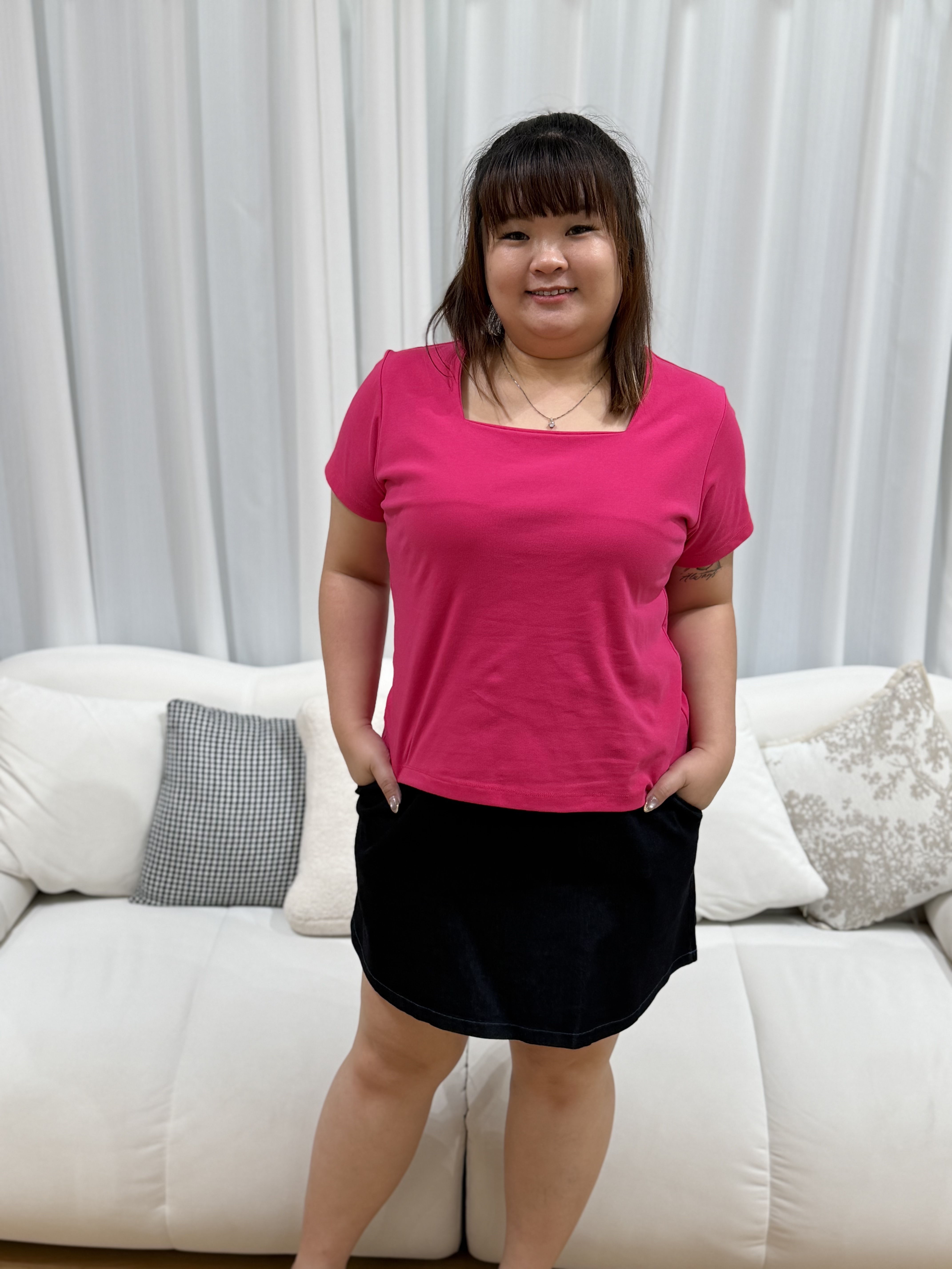 Love+ Esrika Denim Skirt #1702 | Plus Size Skirt