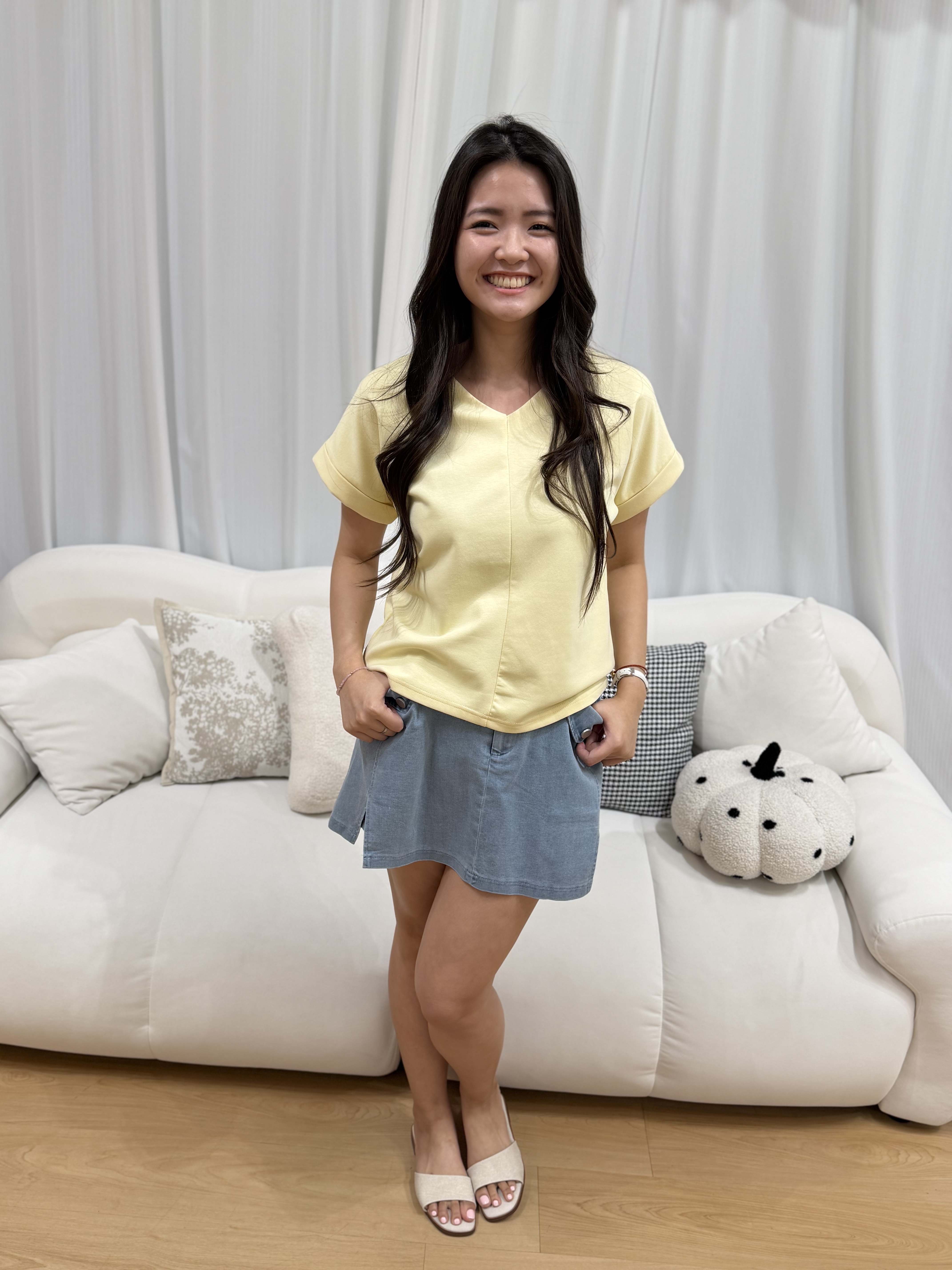 Mini Spandex V Neck Top | Plus Size Top