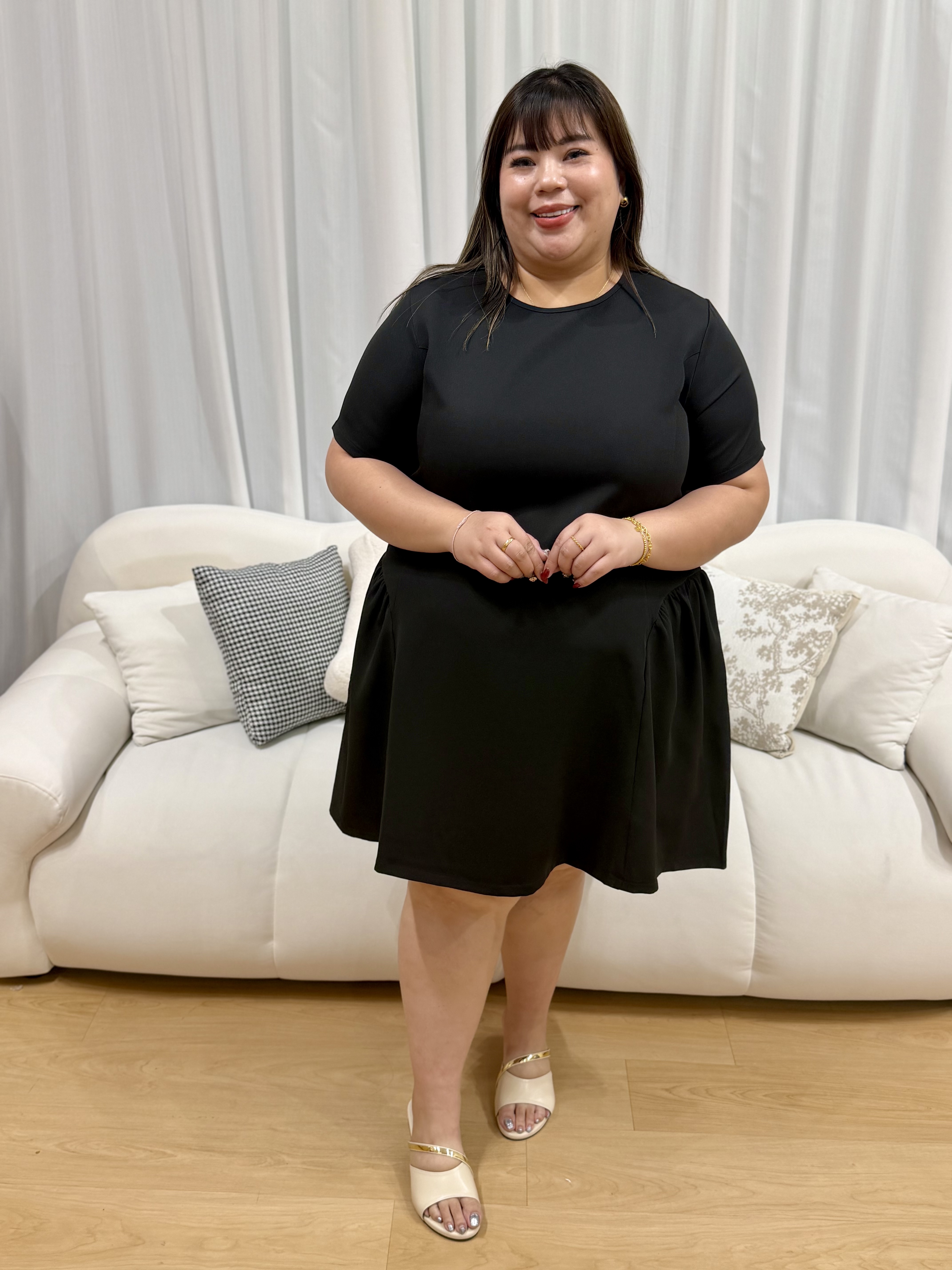 Diana Side Flutter Dress | Plus Size Dress