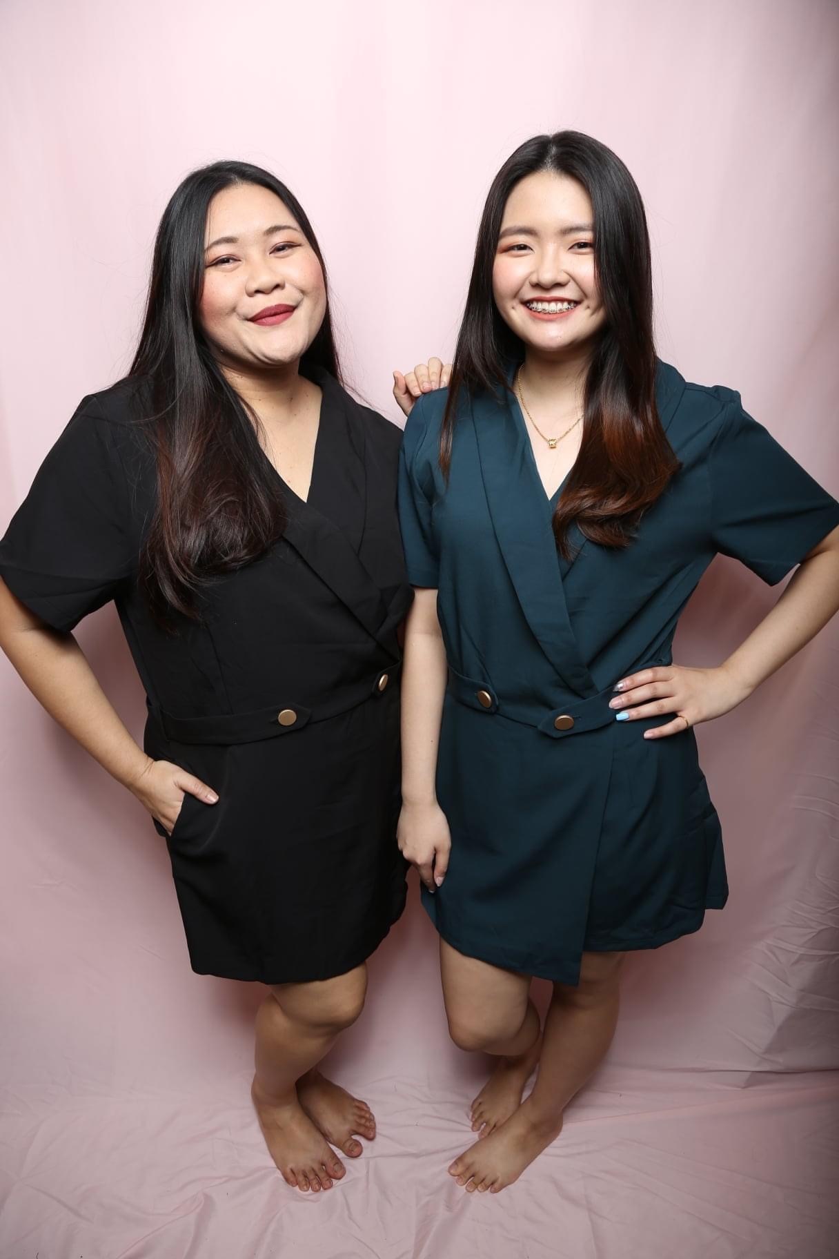 Love+ Kayla Black Gold Romper | Plus Size Dress Singapore