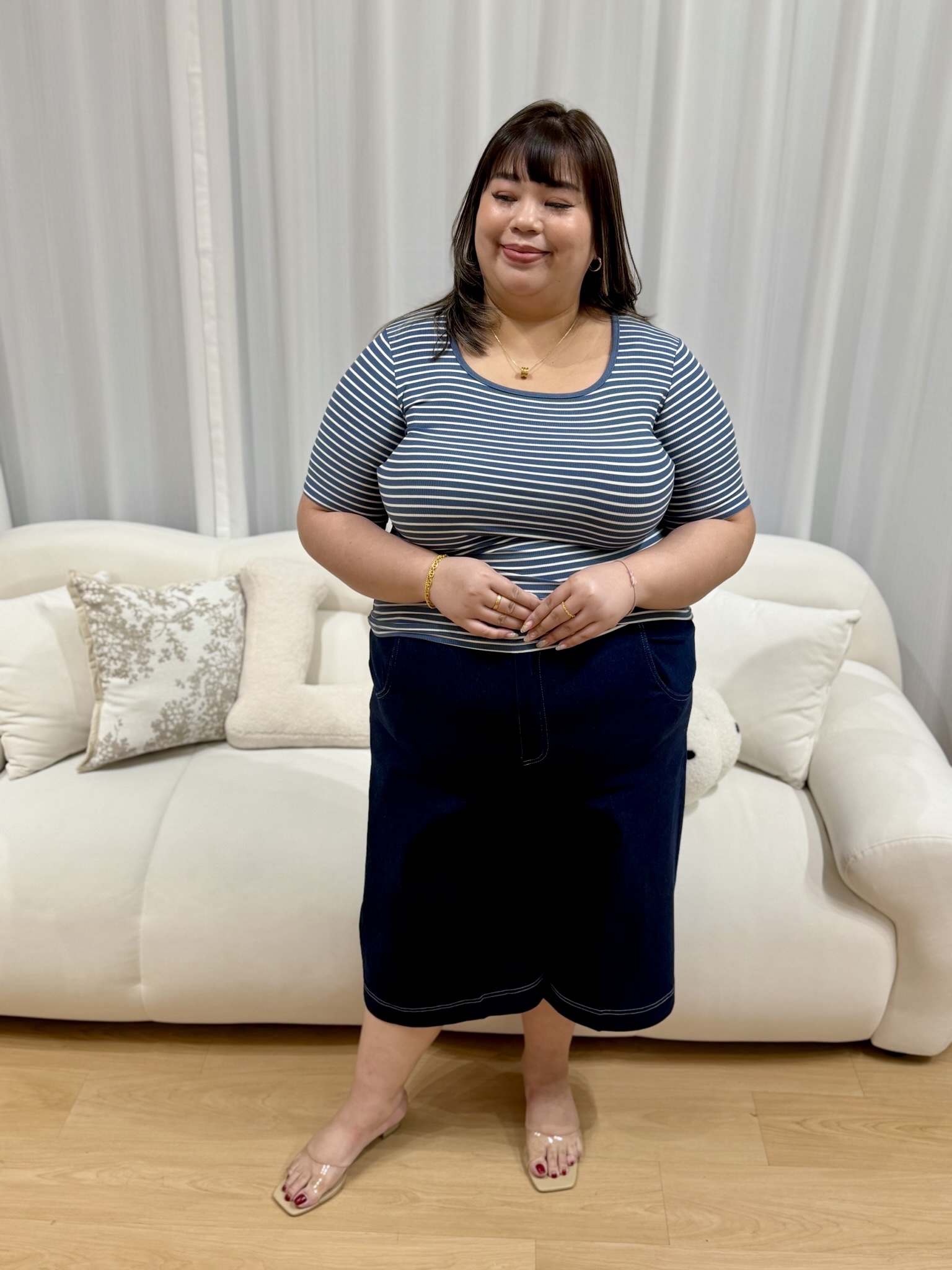 Love+ Multi Color Strips Top | Plus Size Top