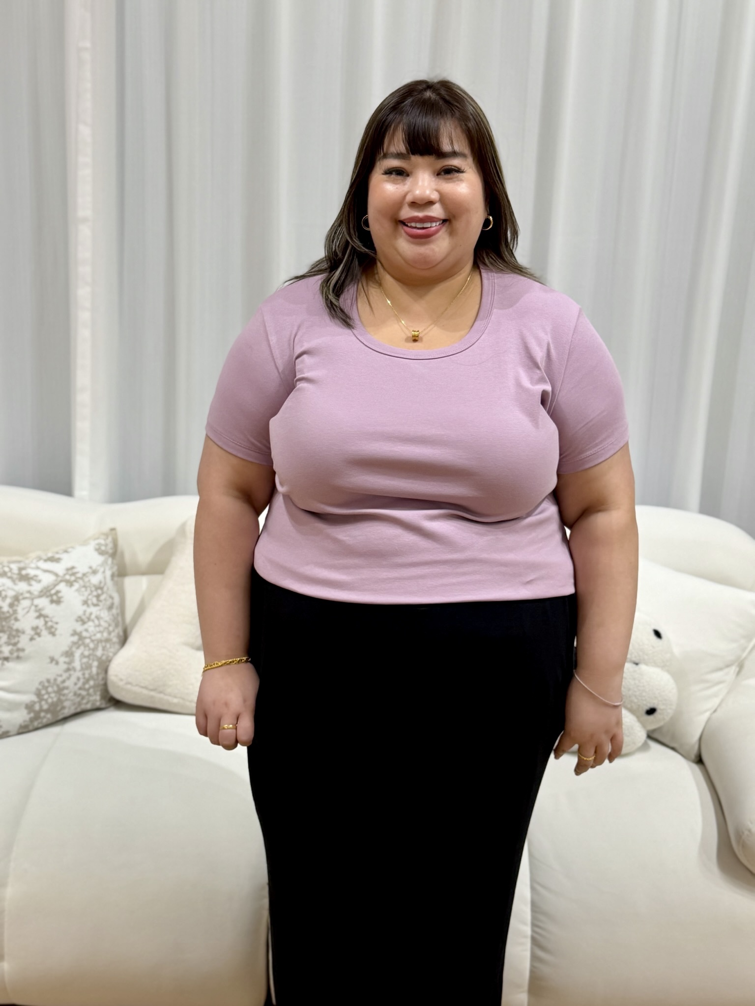 Allie Basic U neck Top | Plus Size Top