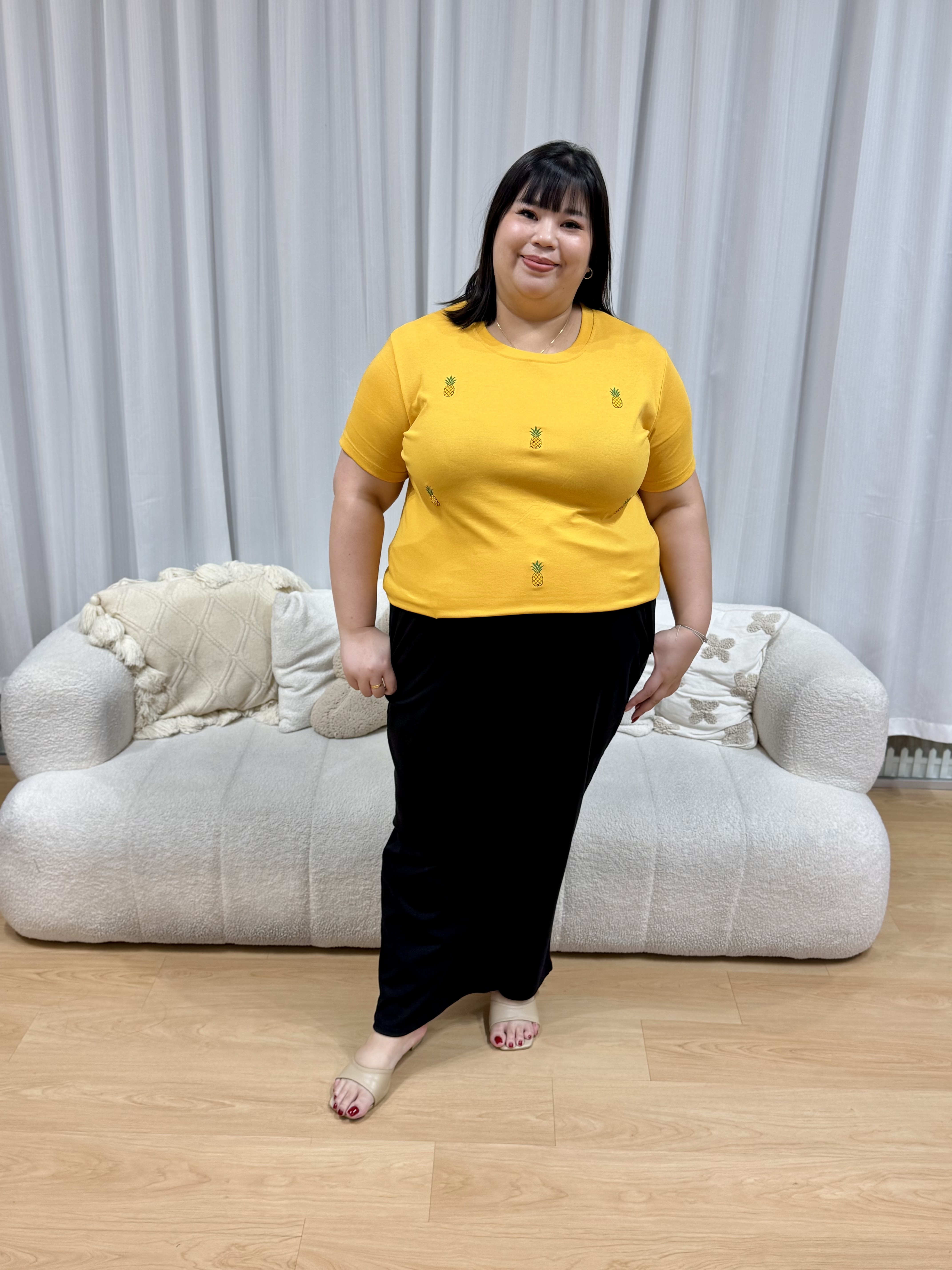 HUAT KA LIAO Pineapple Top | Plus Size Top
