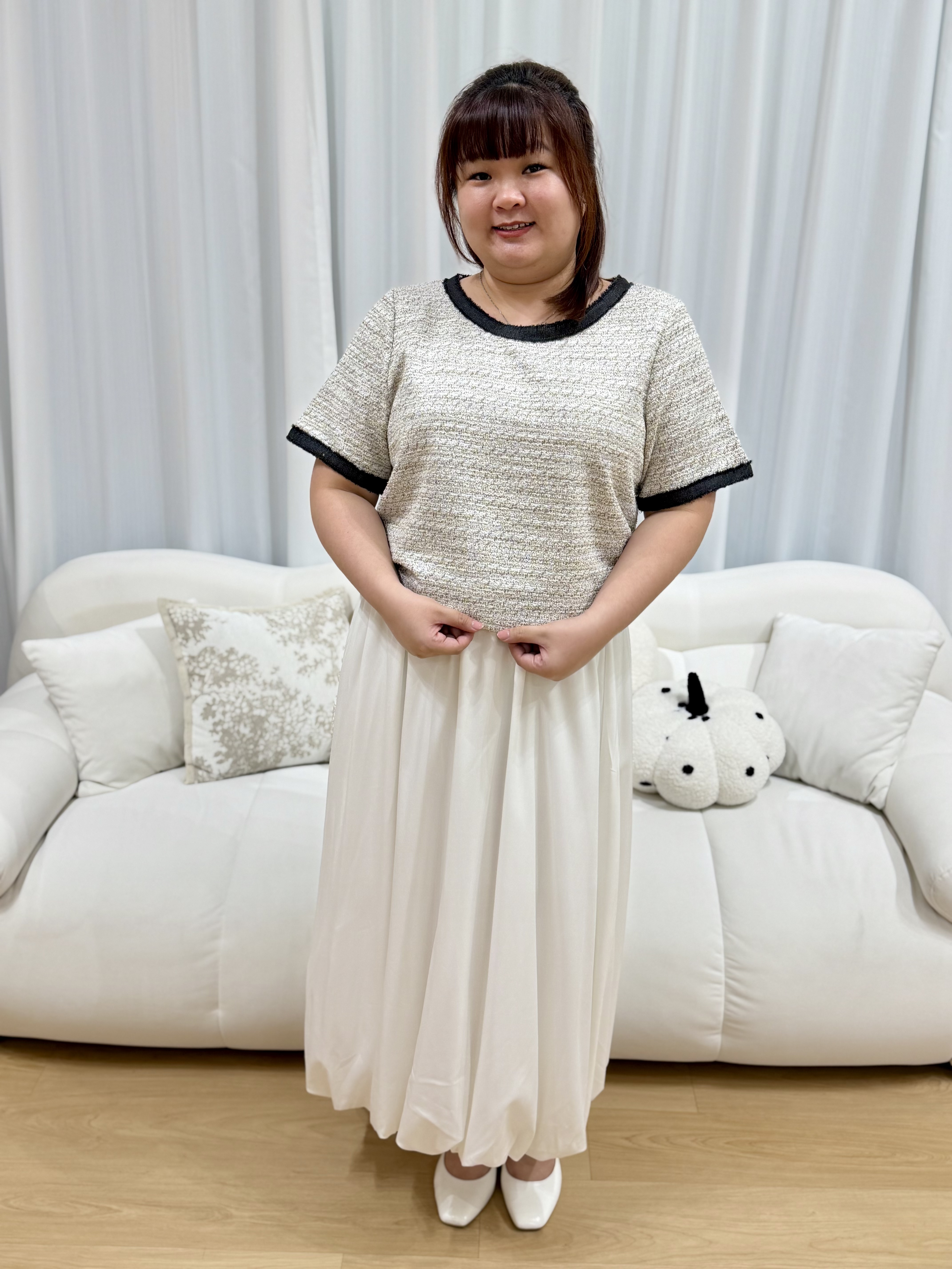 Pixie Black Tweet Top | Plus Size Top