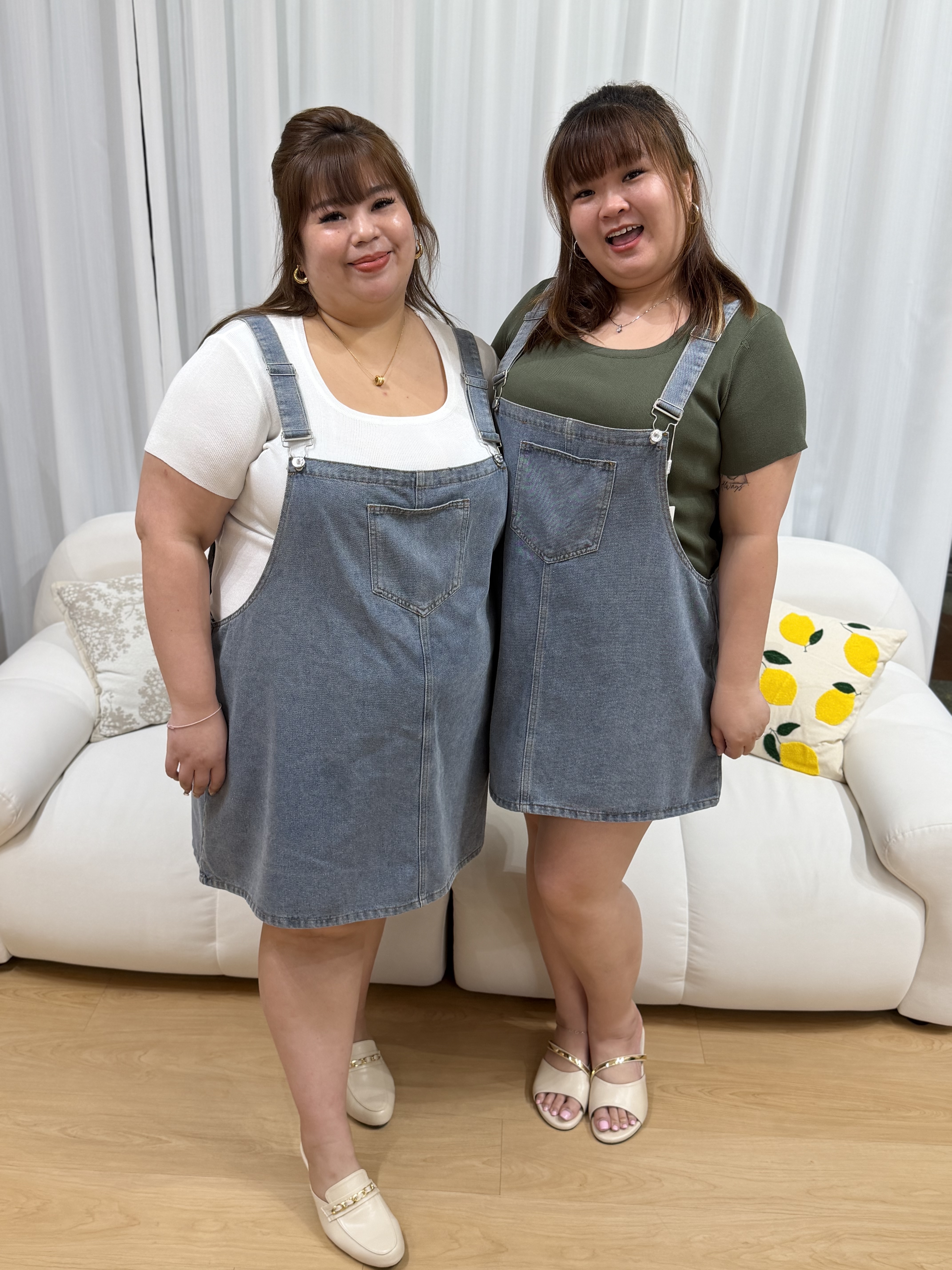 Love+ Shermaine Denim Dungaree  #2030 | Plus Size dress