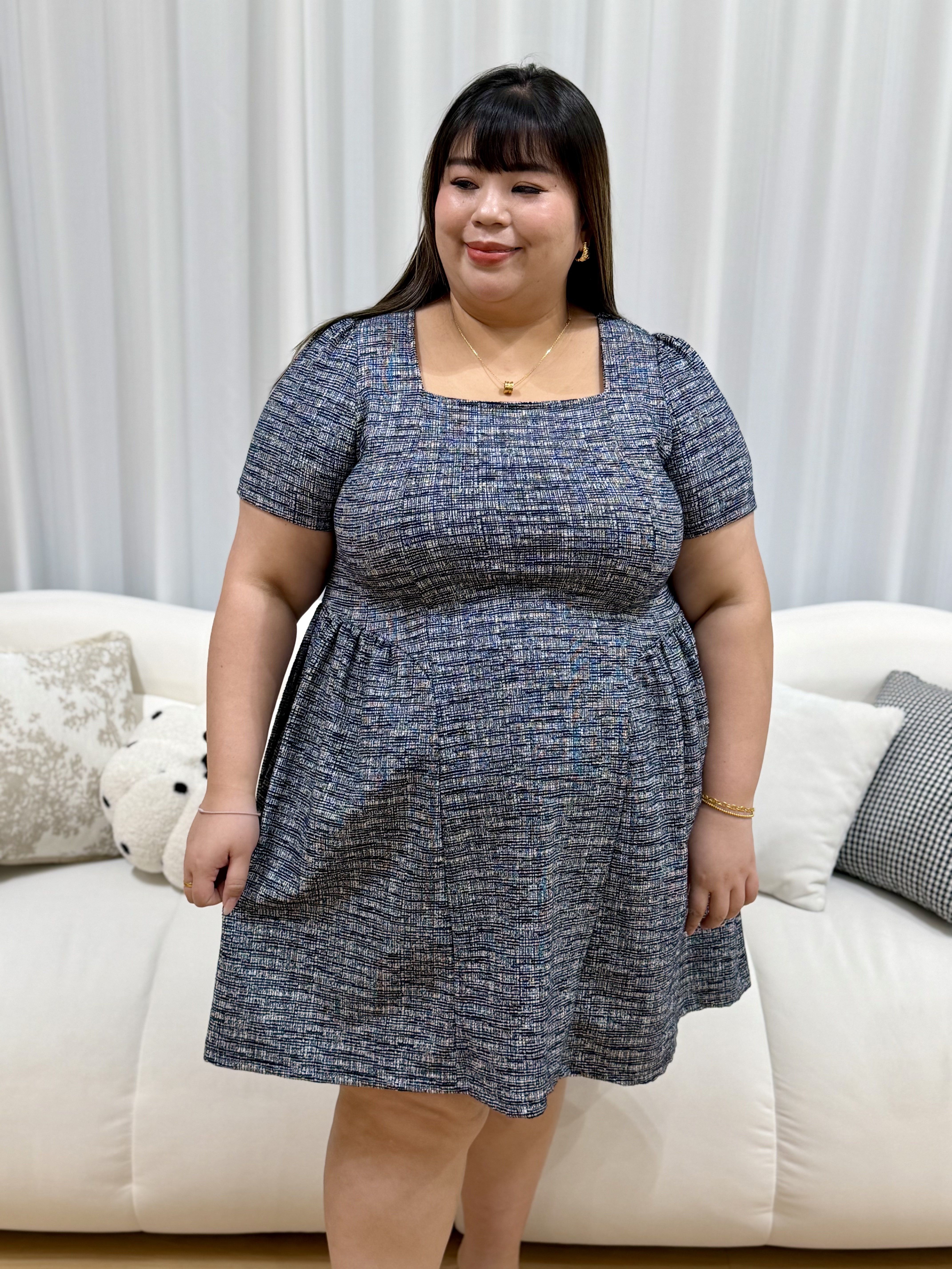 Love+ Welcia Soft Tweet Dress | Plus Size Dress
