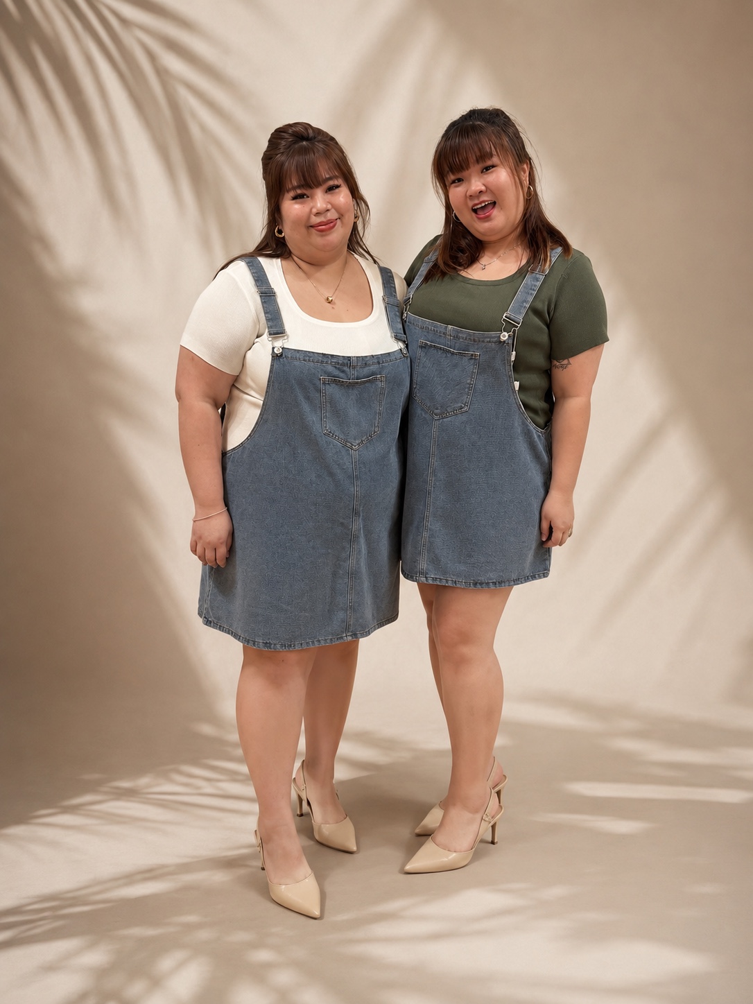 Love+ Shermaine Denim Dungaree  #2030 | Plus Size dress