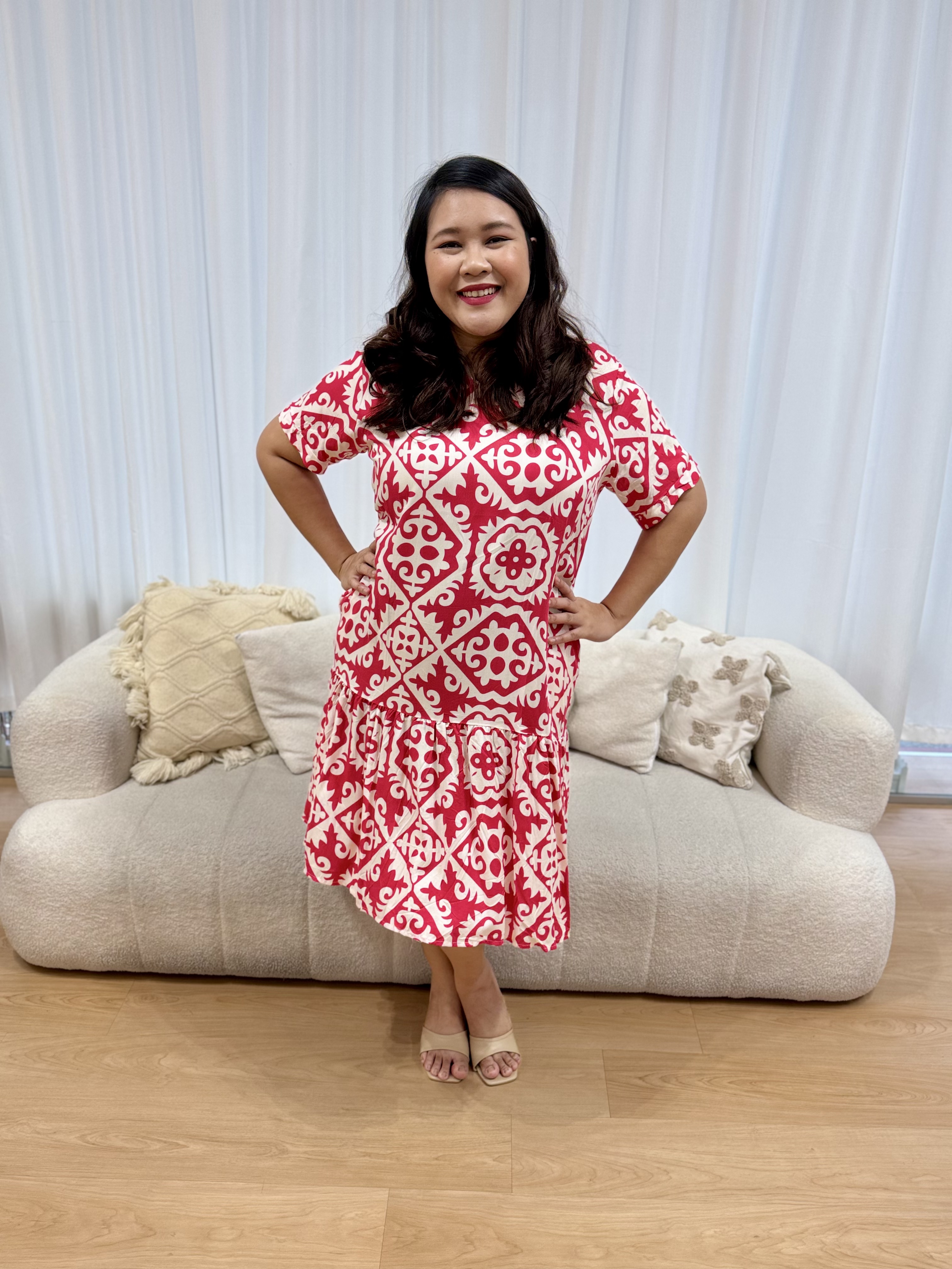 Miami Round Abstract Dress | Plus Size Dress