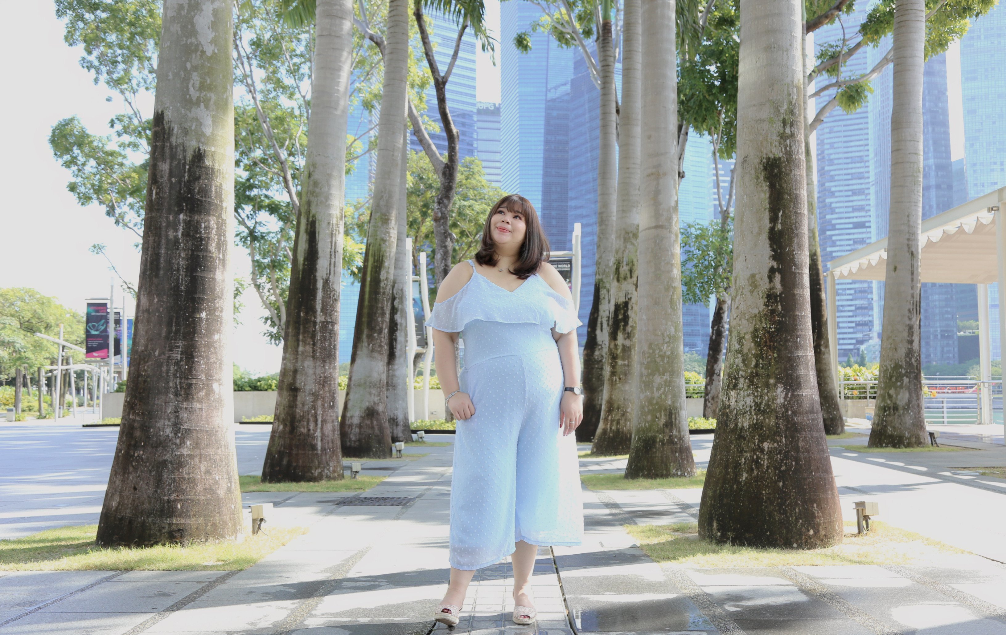 Love+ Blue Thea Swiss Jumpsuit |Plus Size Jumpsuit