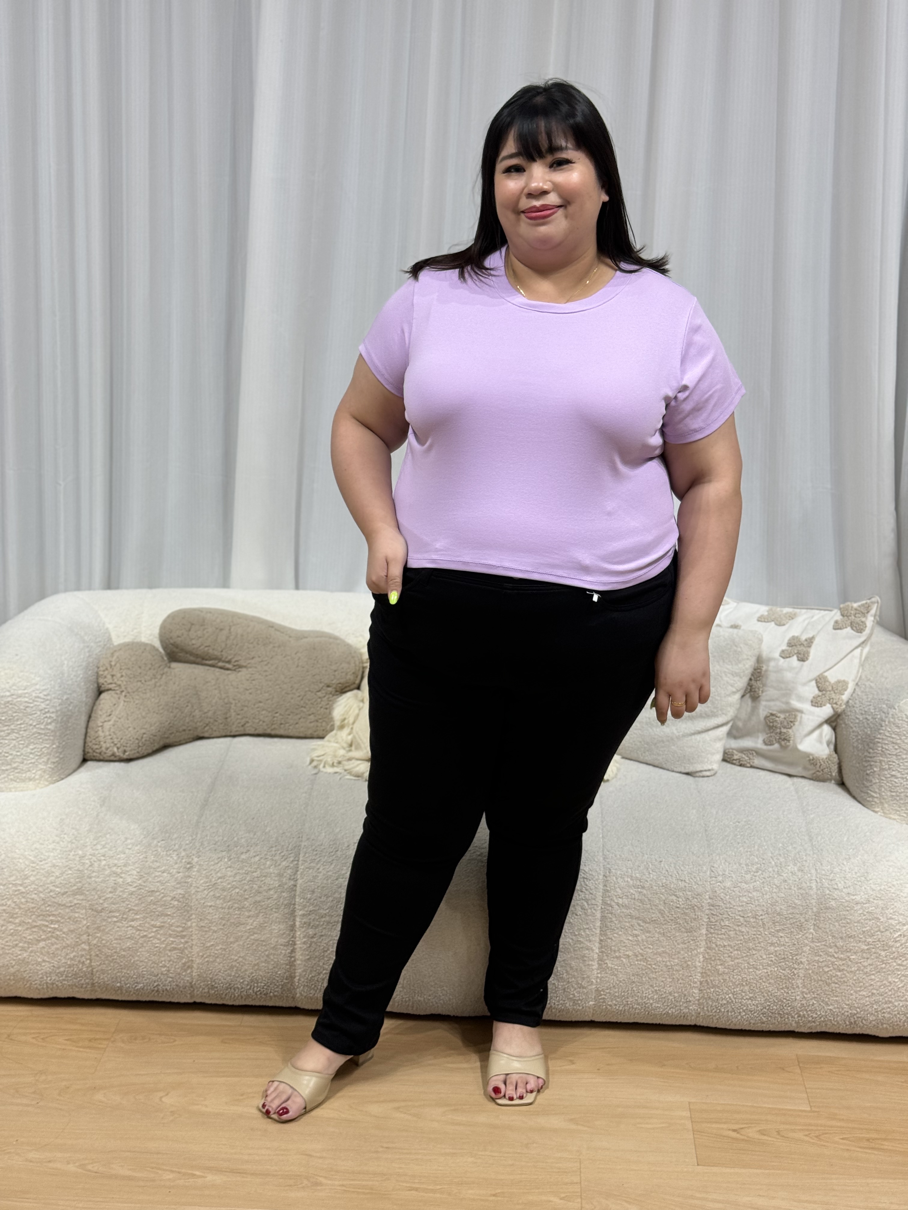 Love+ Black Contour Slimming Jegging | Plus Size Jeggings