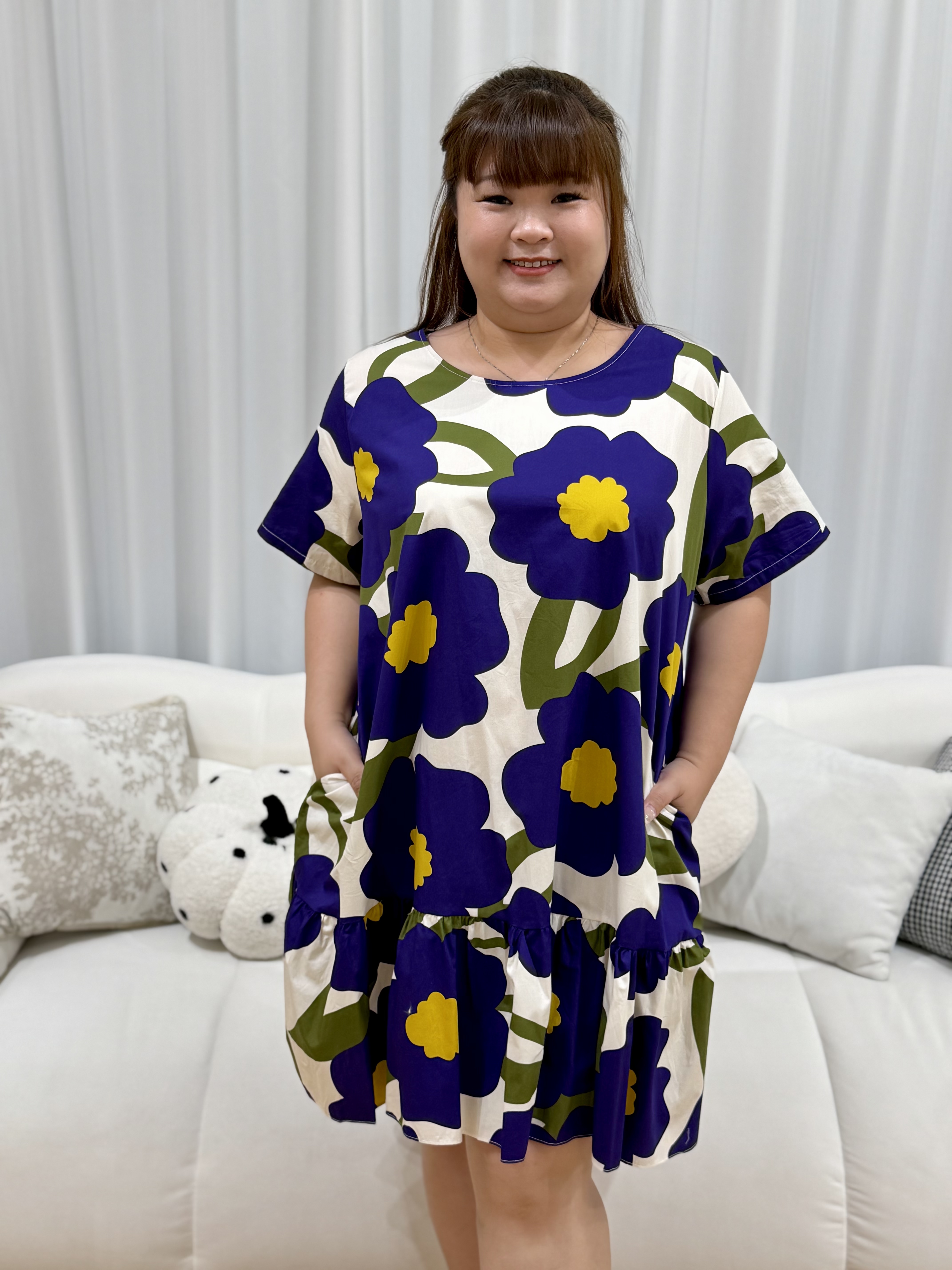 Tansy Linen Peplum Dress | Plus Size Dress