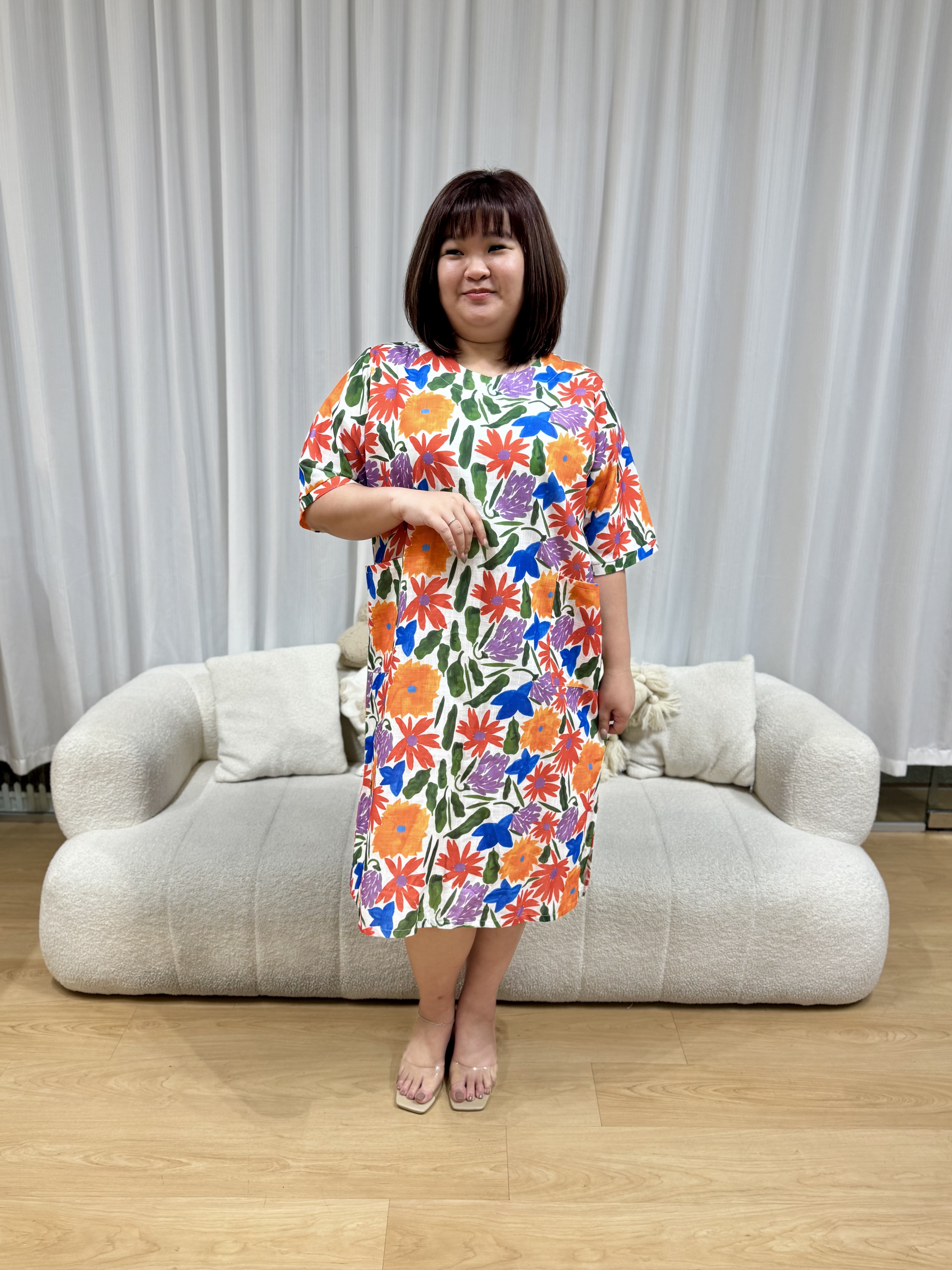 Mdm Linen Dress | Plus Size Dress
