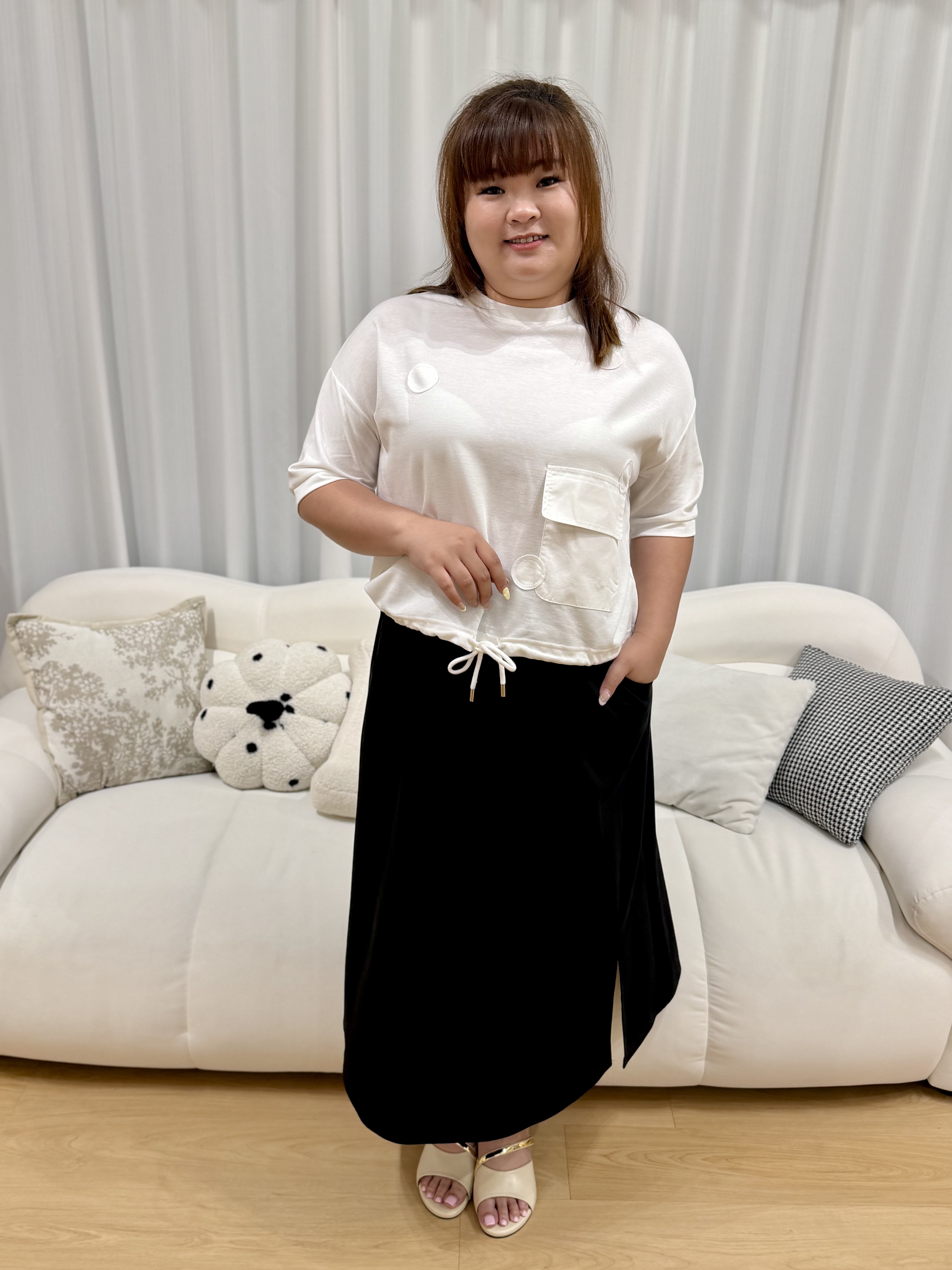 Premium HK Drawstring Top | Plus Size Top