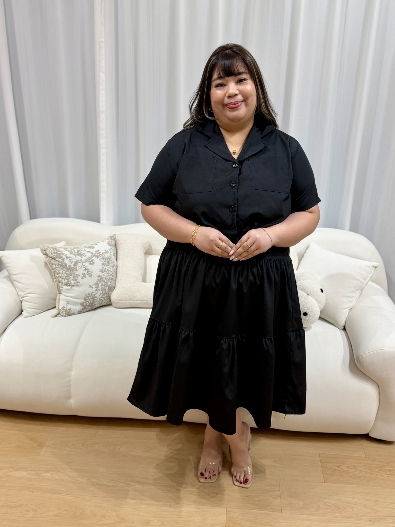 Bzu Button Shirt Set | Plus Size Set