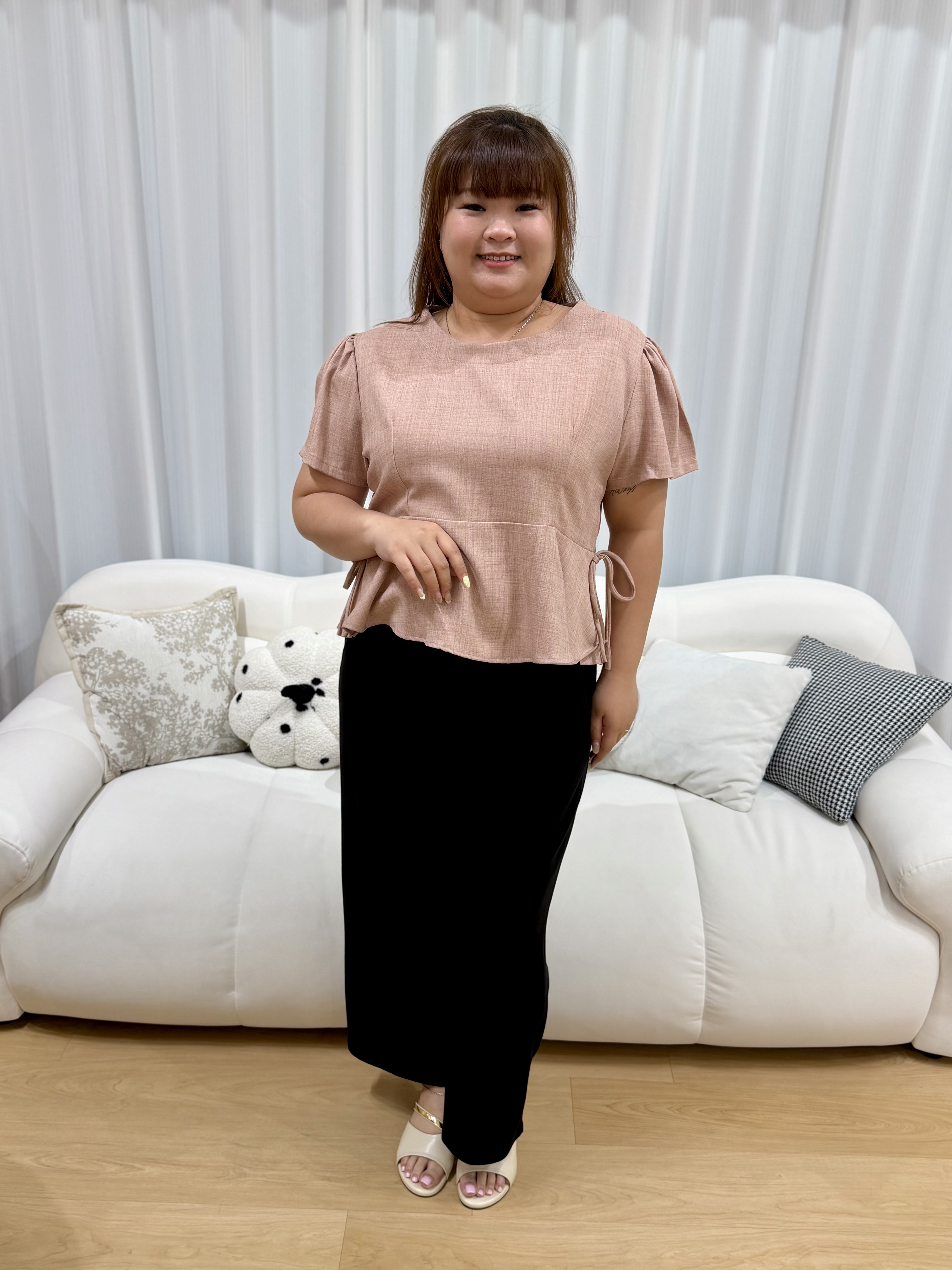 Missy Ribbon Work Top | Plus Size Top