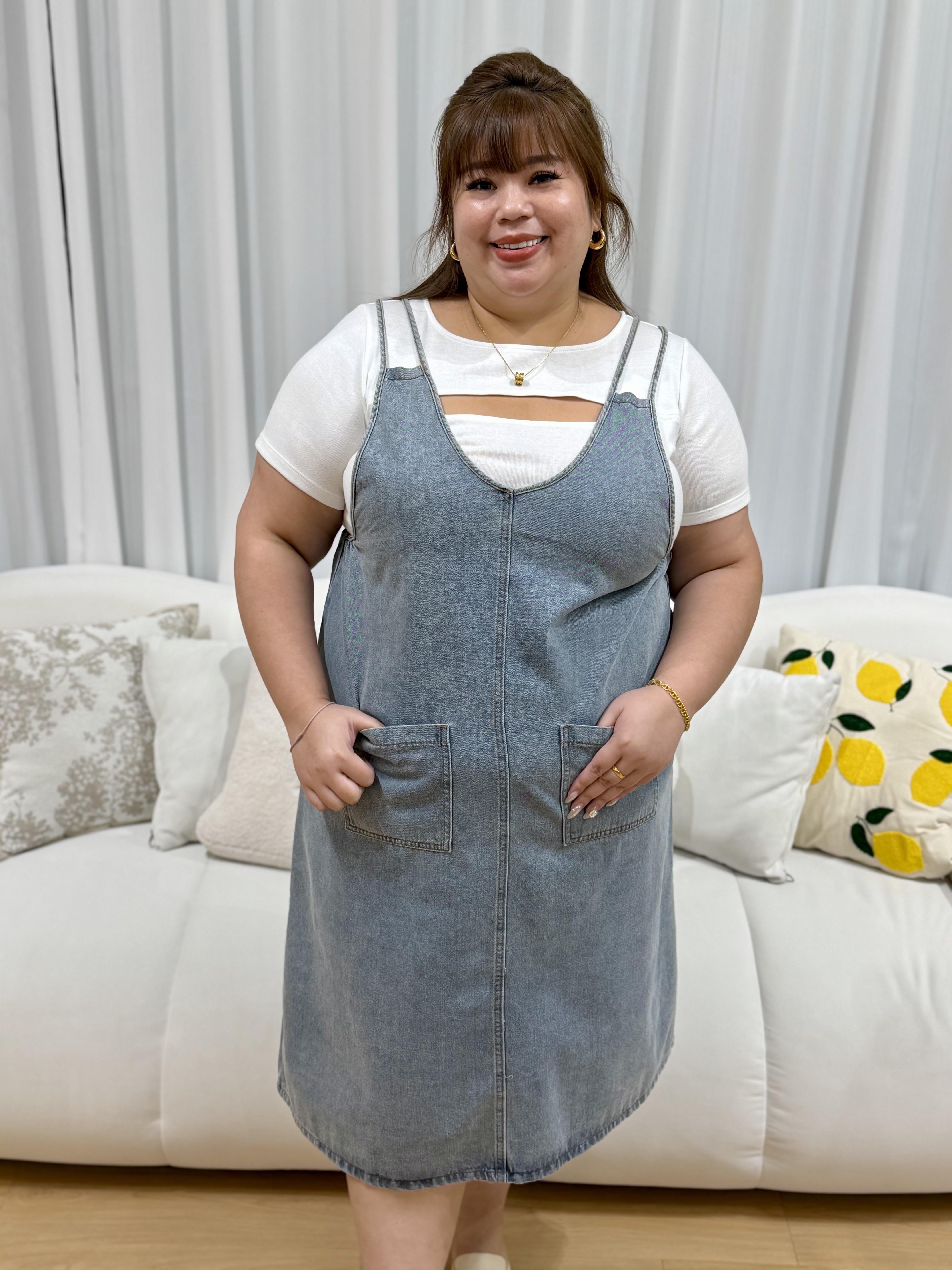 Love+ Aprillia Denim Dress #2070 | Plus Size Dress