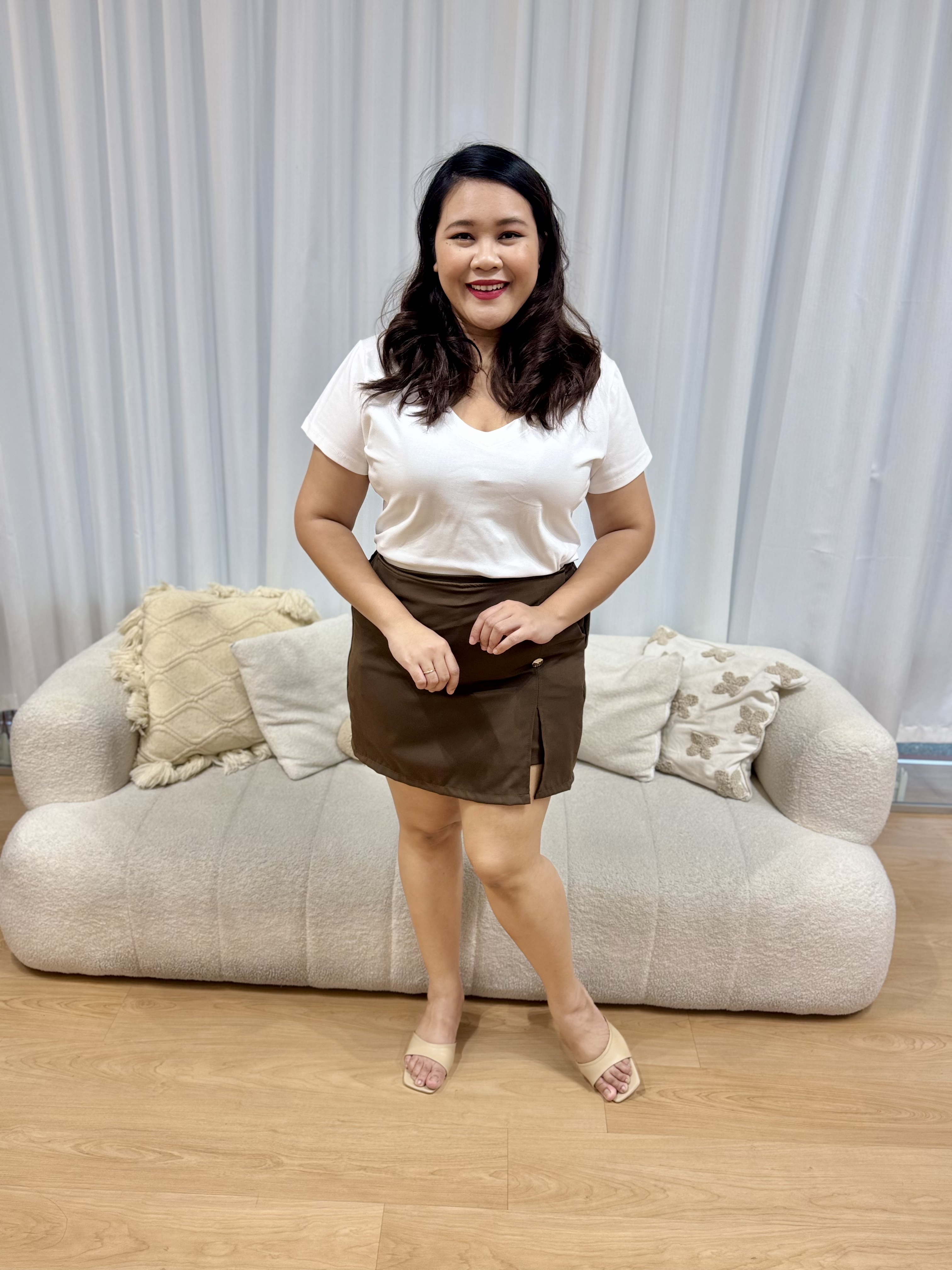 Goldy Button Skorts | Plus Size Skorts