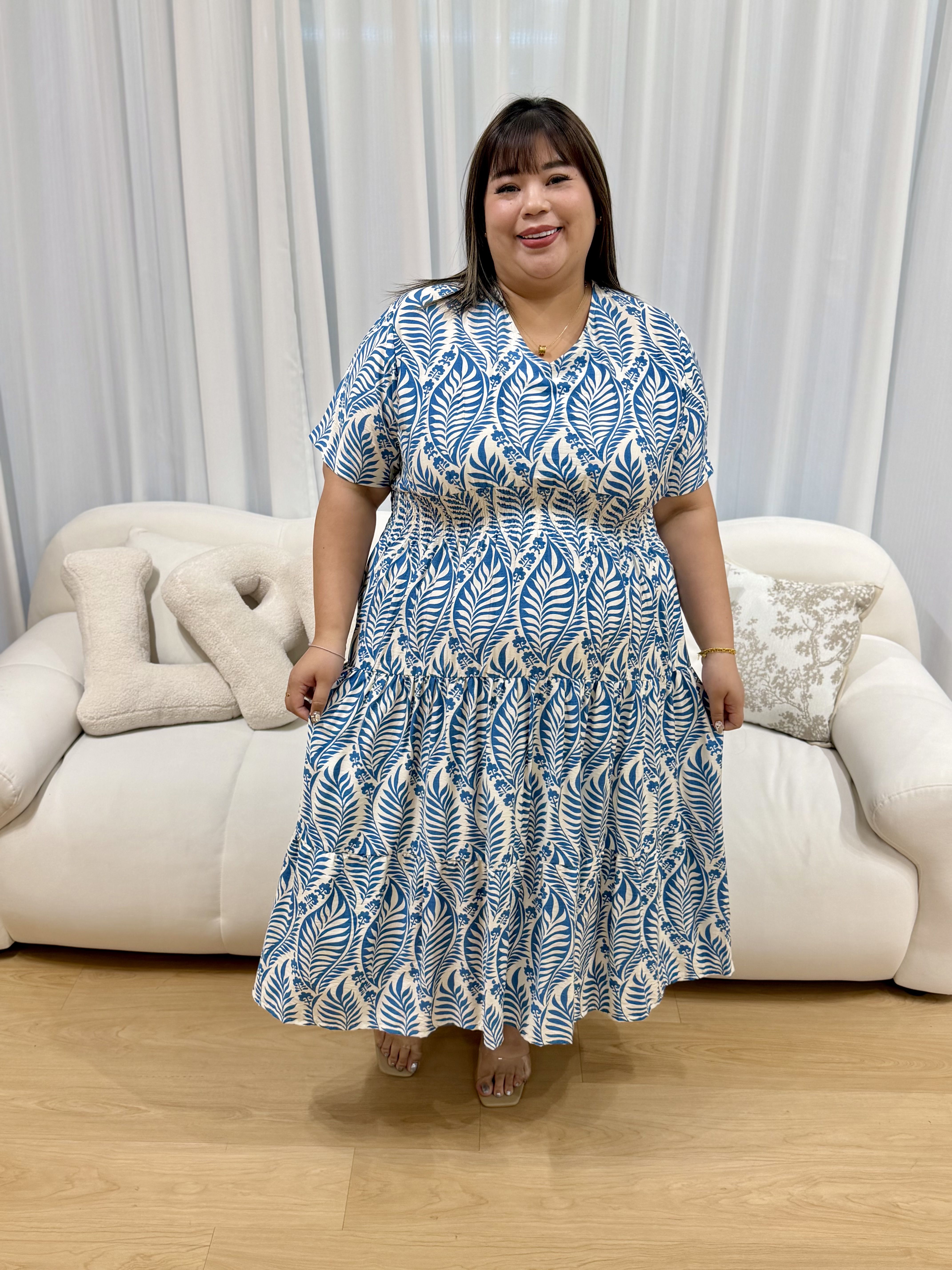 Tata Abstract Viney Dress | Plus Size Dress