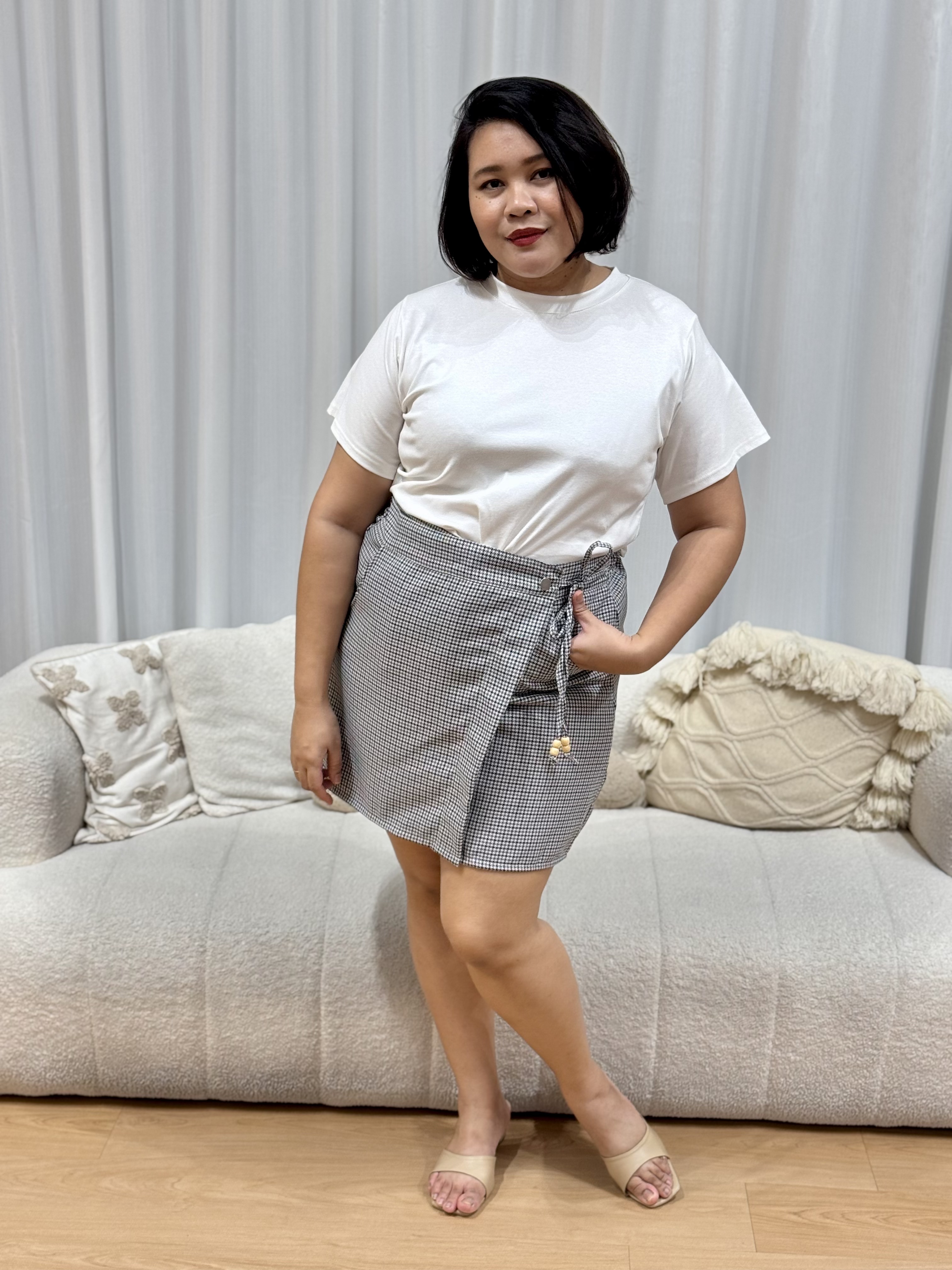 Juley Checkered Skorts | Plus Size Skorts