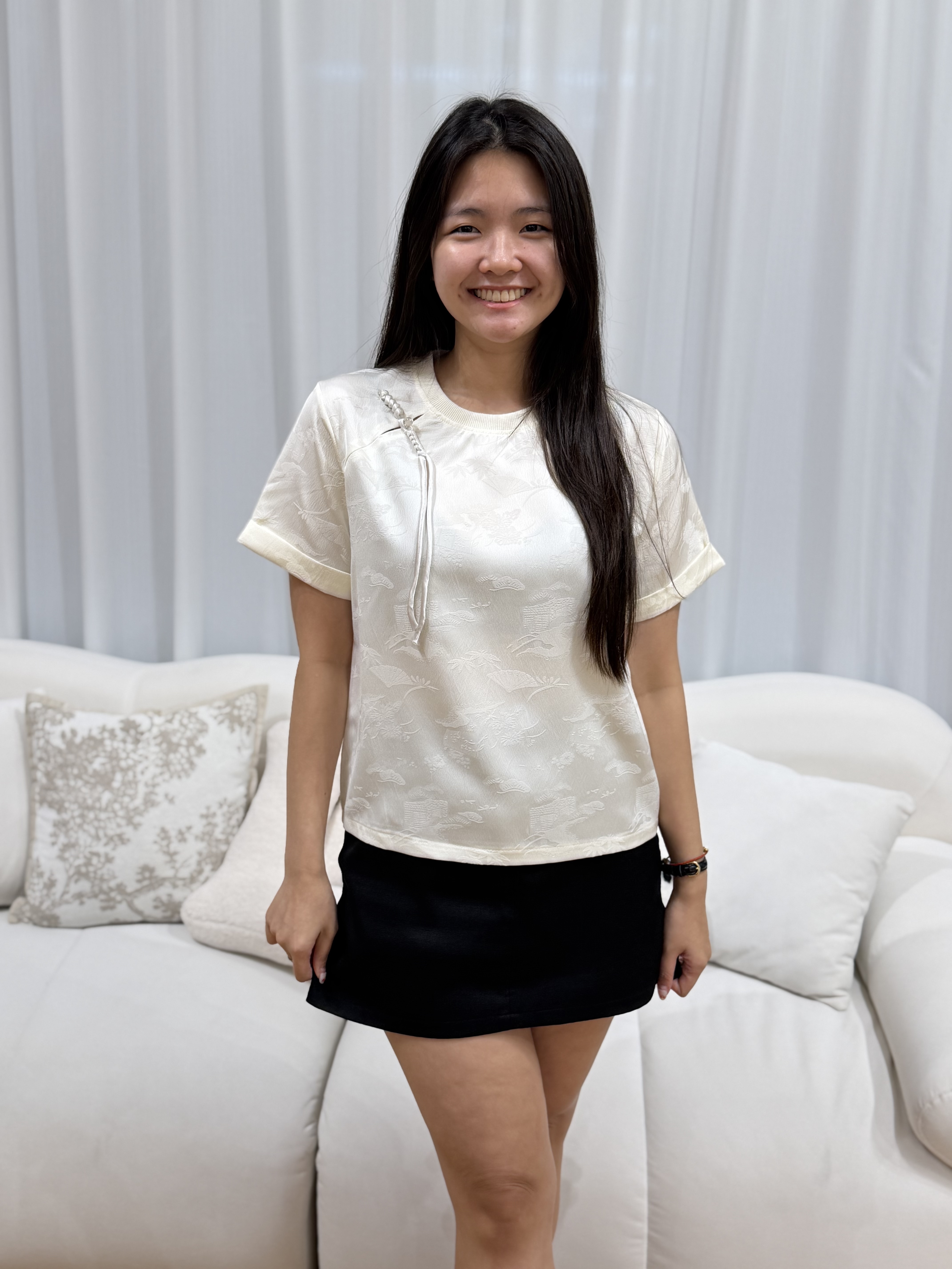 Maylin Pearl Qipao Top | Plus Size Top