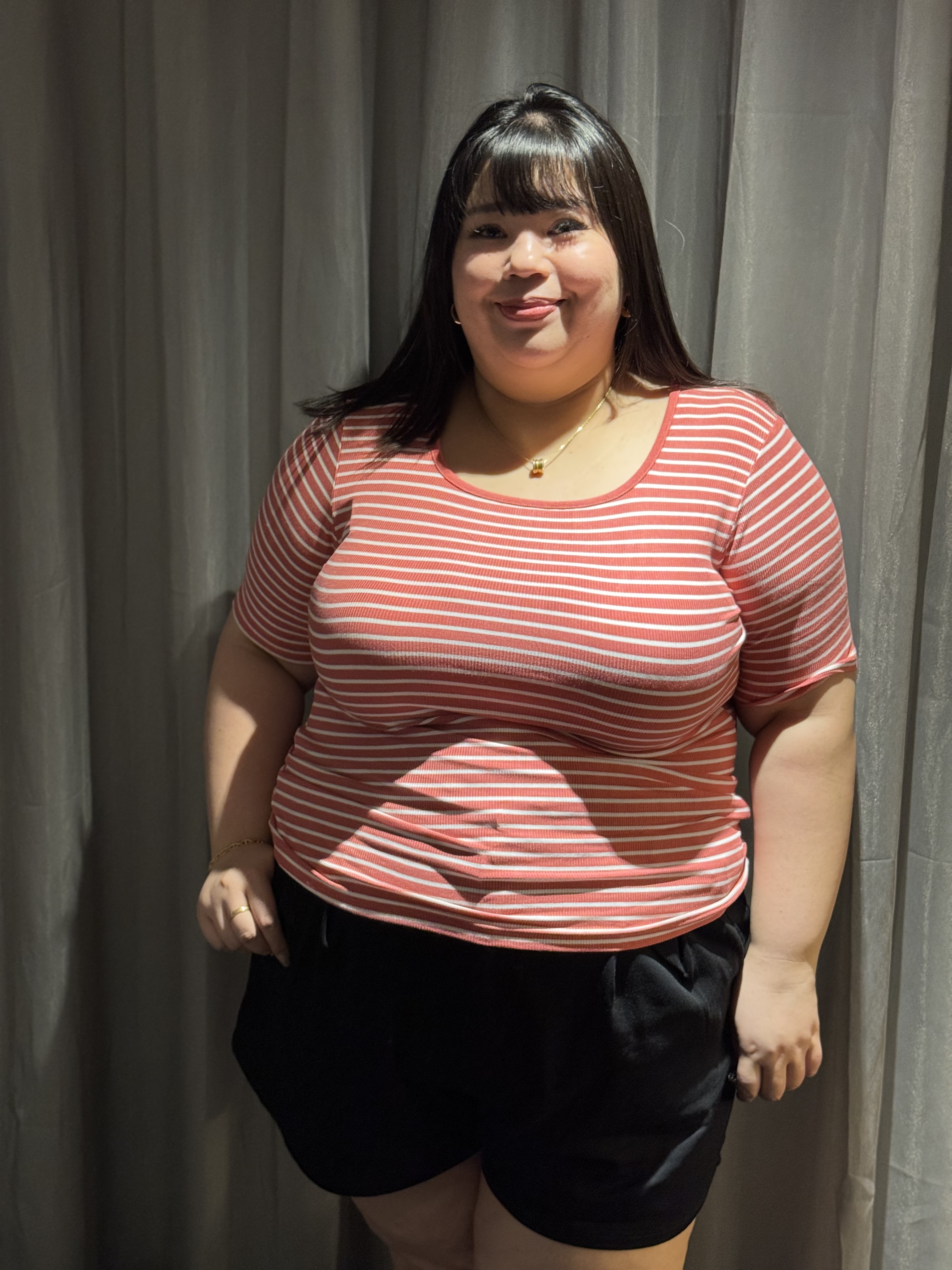 Love+ Multi Color Strips Top | Plus Size Top