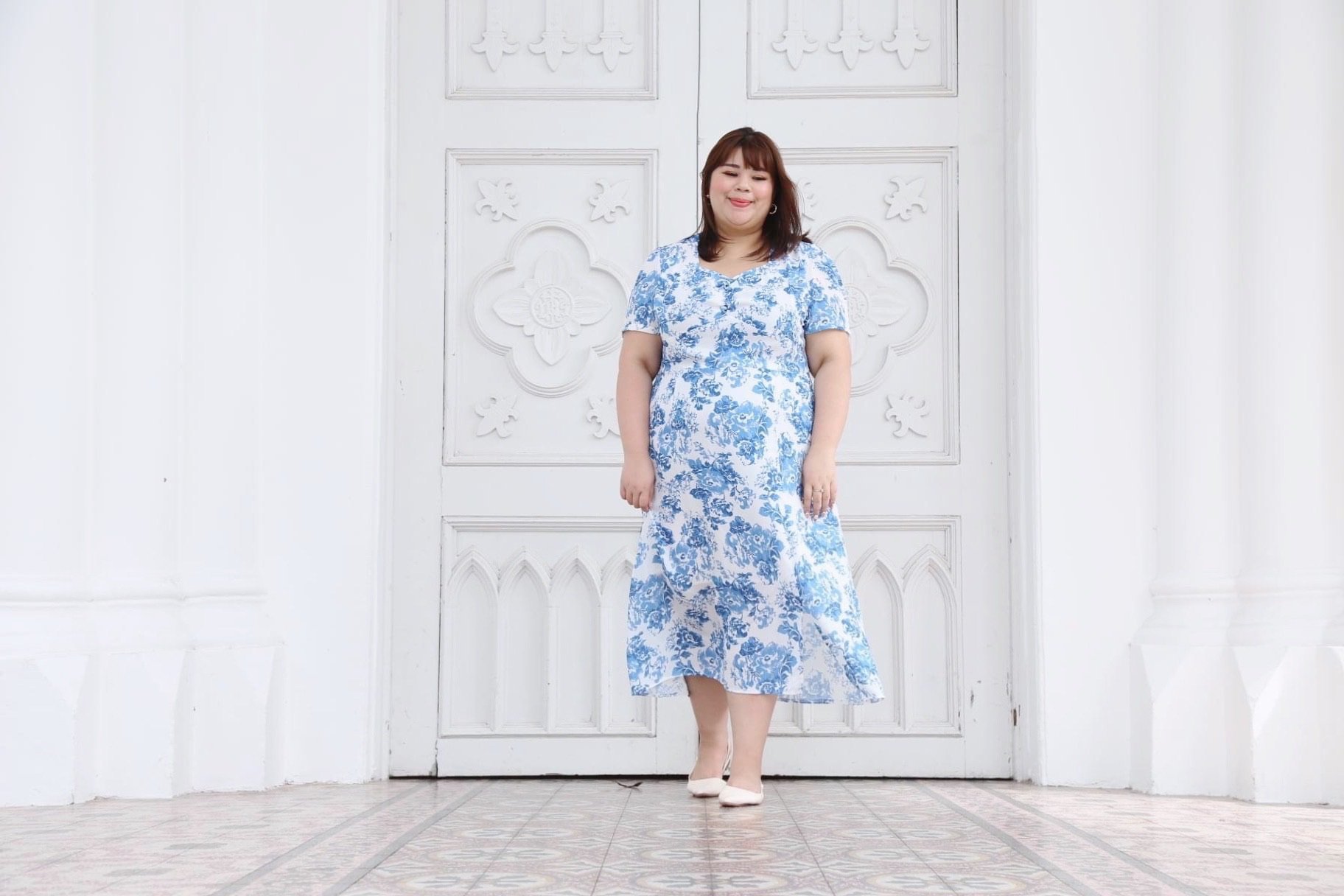 Love+ Luxe Porcelain Maxi Dress |Plus Size Dress