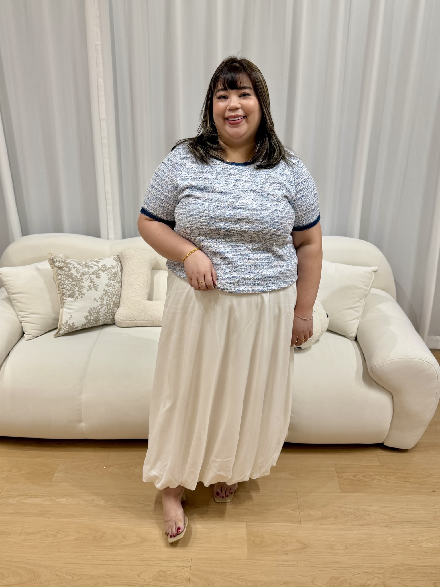 Pixie Denim Tweet Top | Plus Size Top