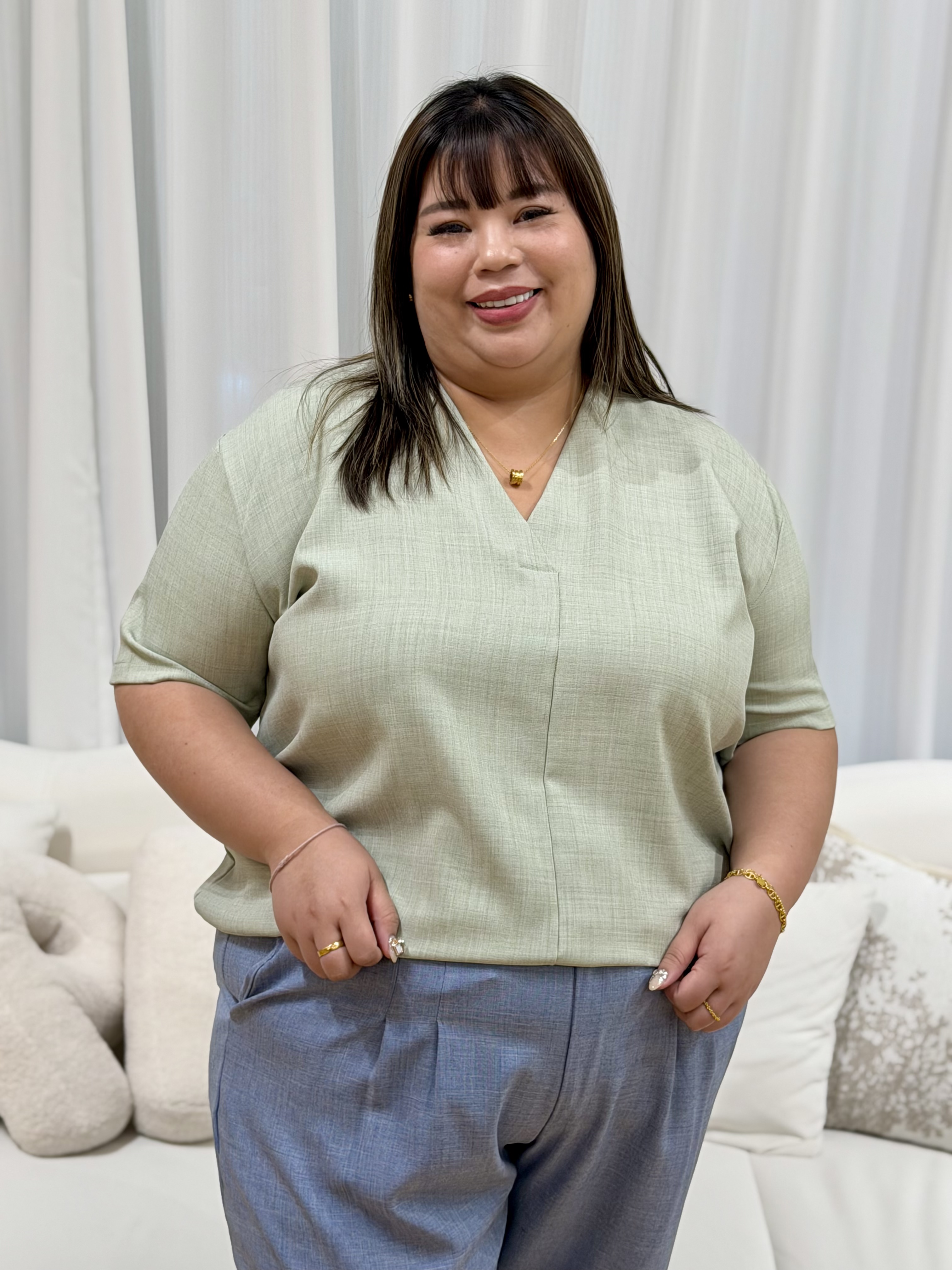 Premium Juniper Smoothie Top| Plus Size Top