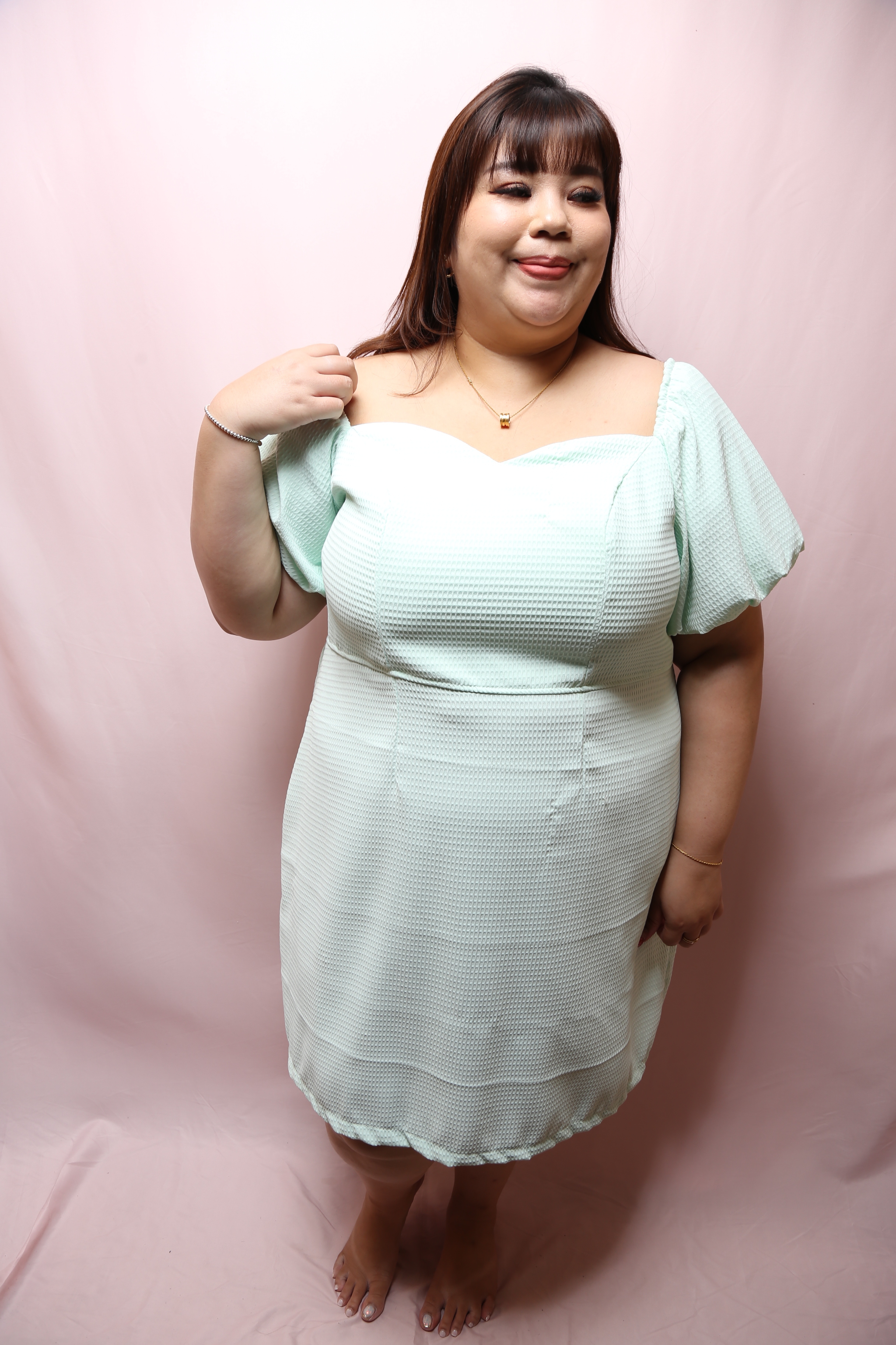 Love+ OSFA Bubble Waffle Dress | Plus Size Dress