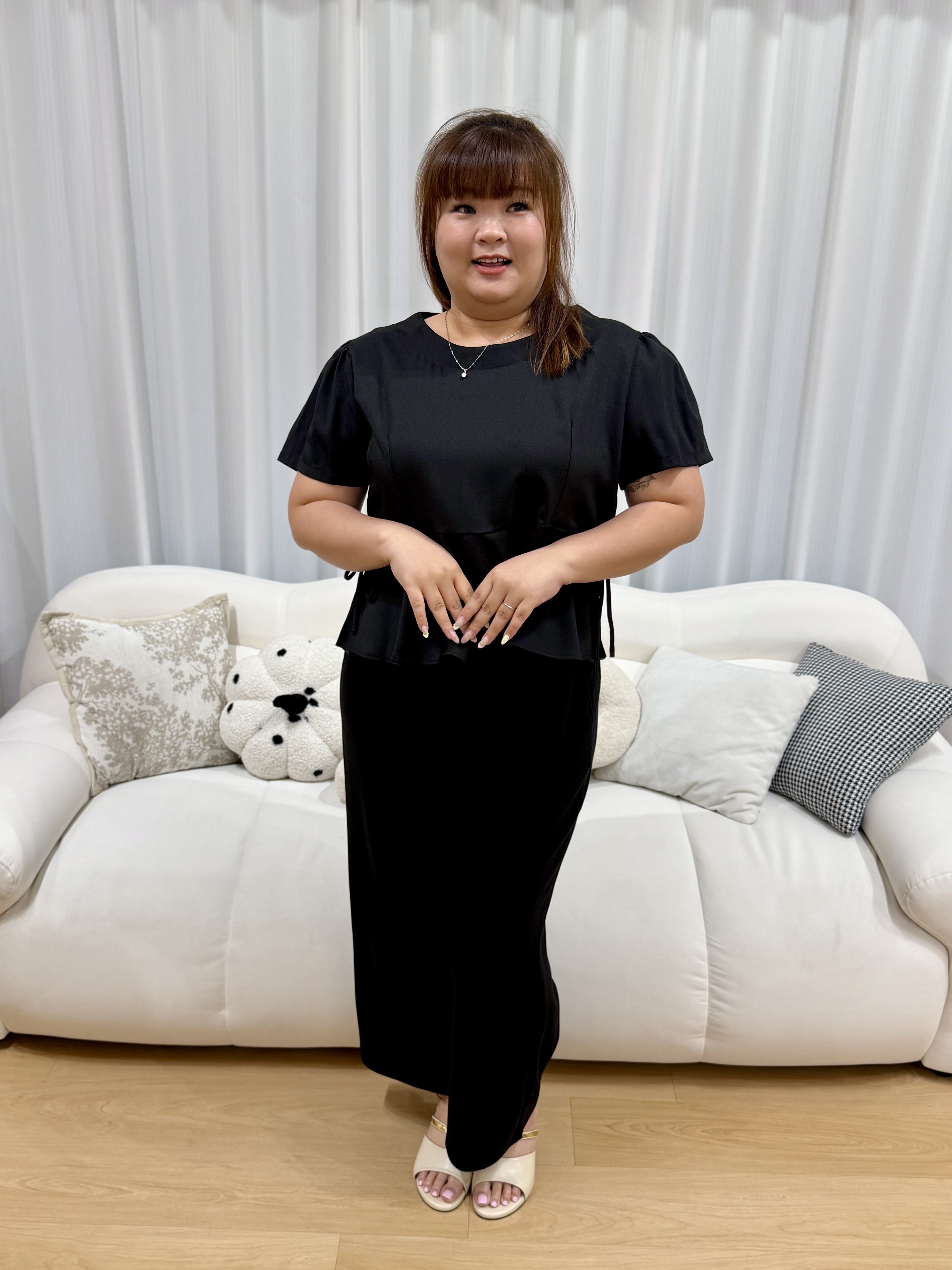 Missy Ribbon Work Top | Plus Size Top