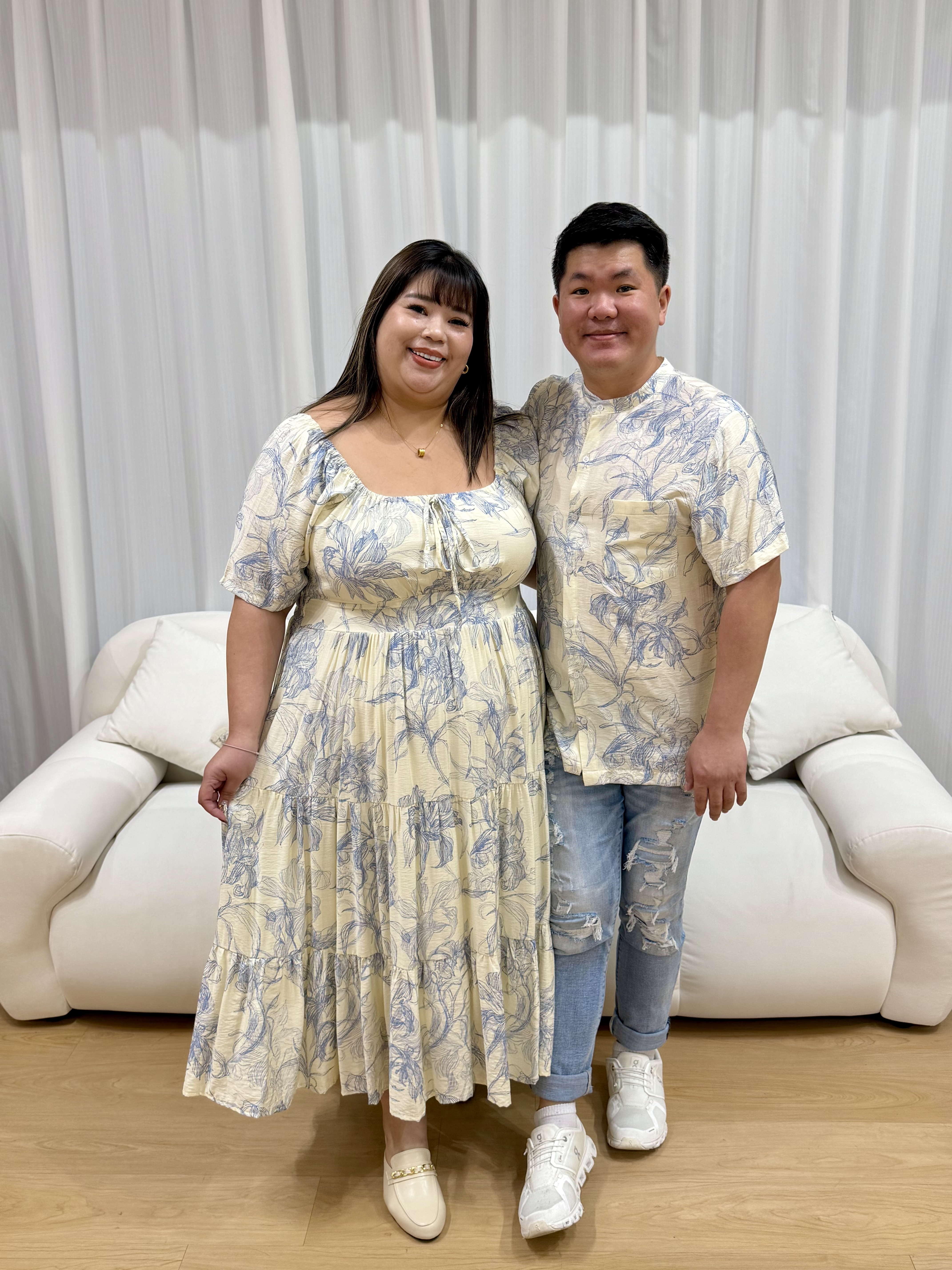 Love+ Blanc Bleu Mens Everest Shirt | Plus Size Shirt