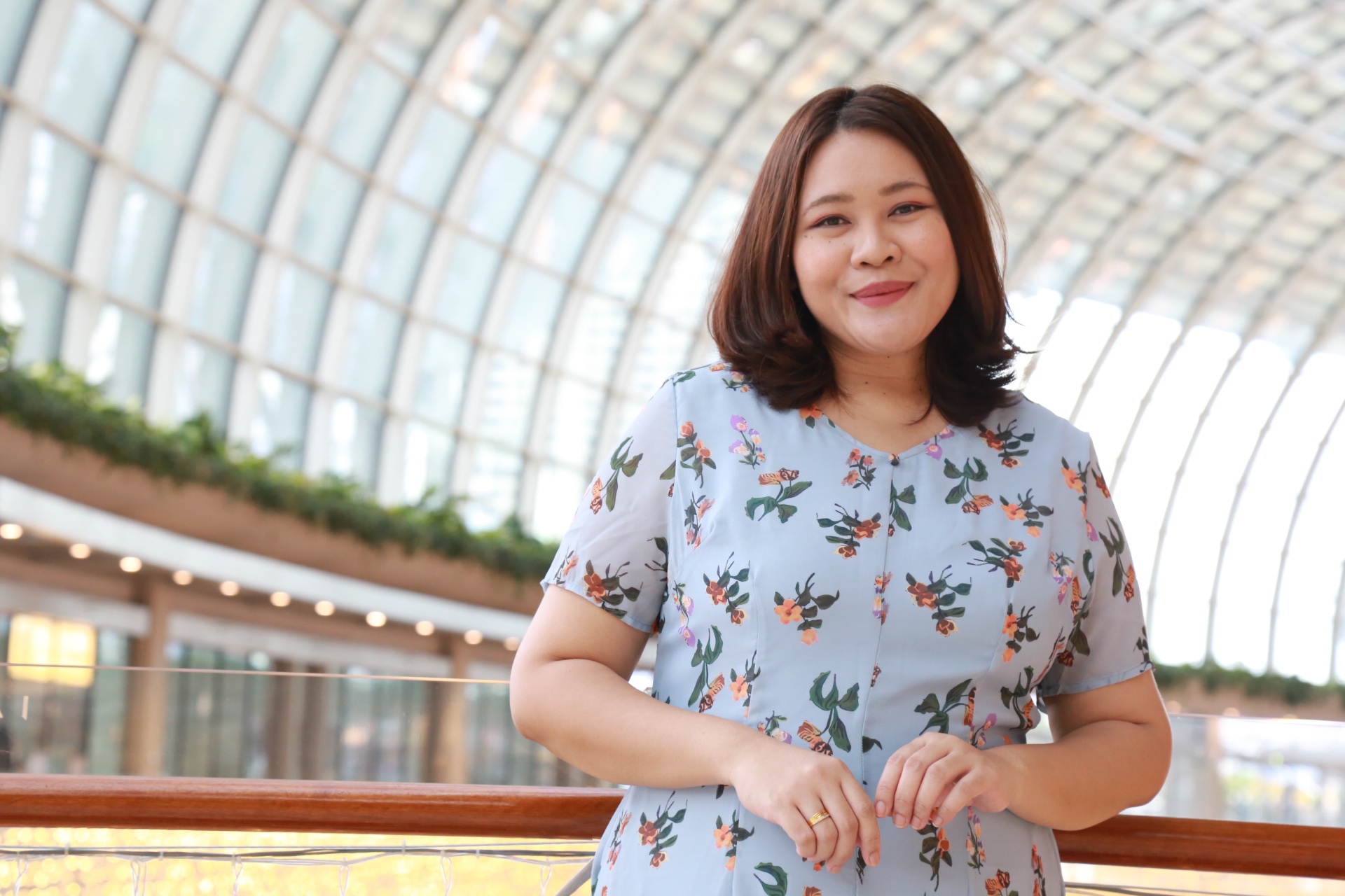 Love+ Alynna Chiffon Light Blue Floral Dress | Plus Size Dress