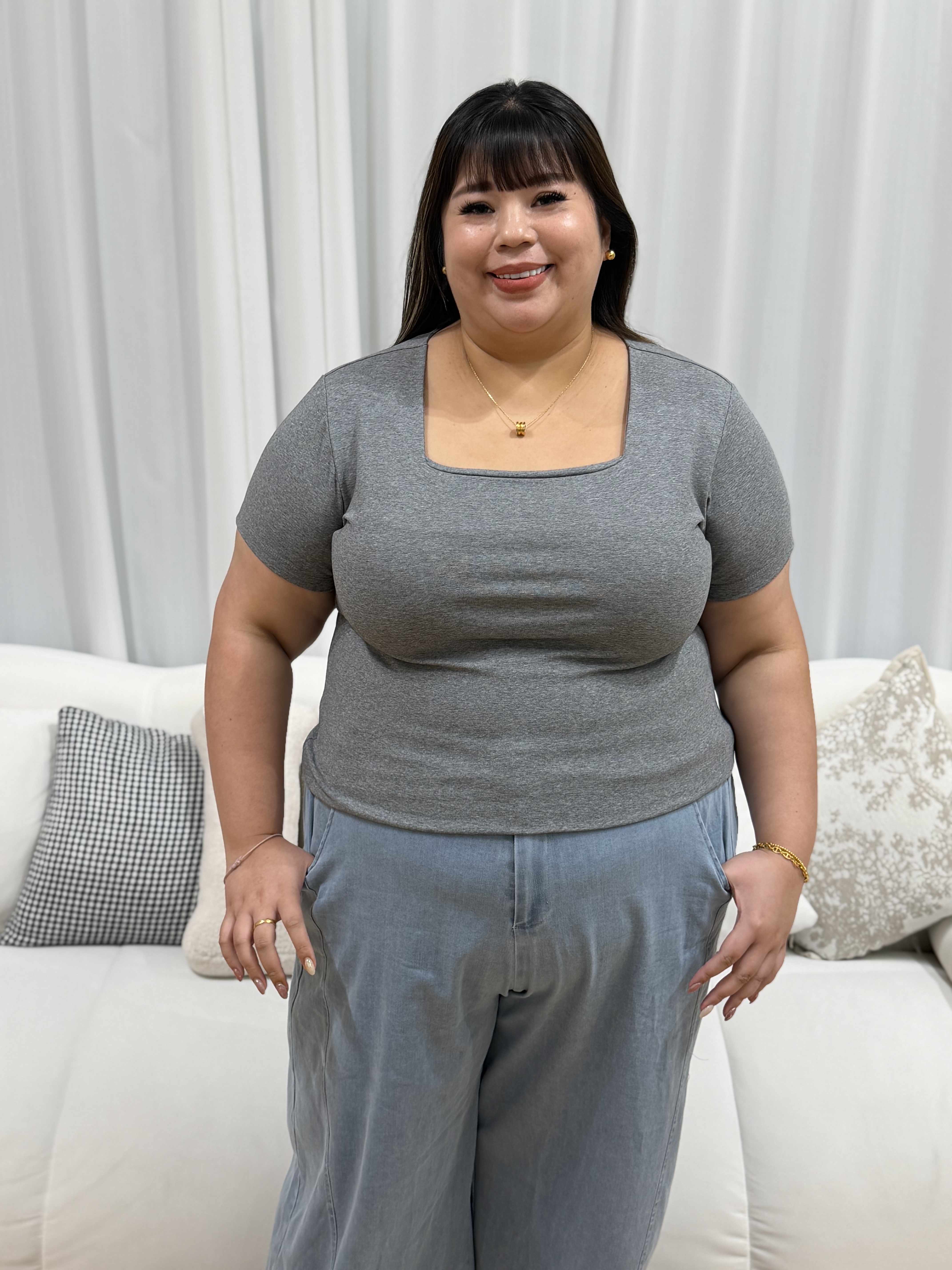 Love+ Kyra Premium Cotton Boxy Top | Plus Size Top