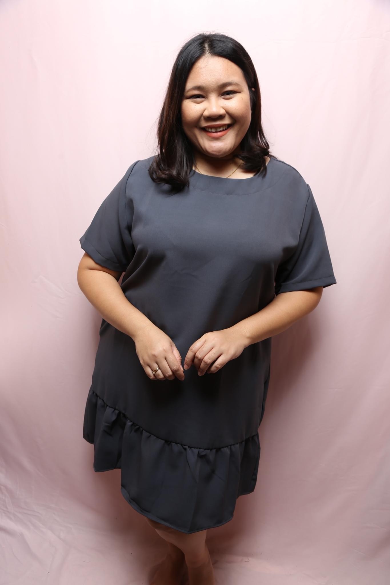Round Peplum Dress [Size 2, UK18-20] | Plus Size Dress